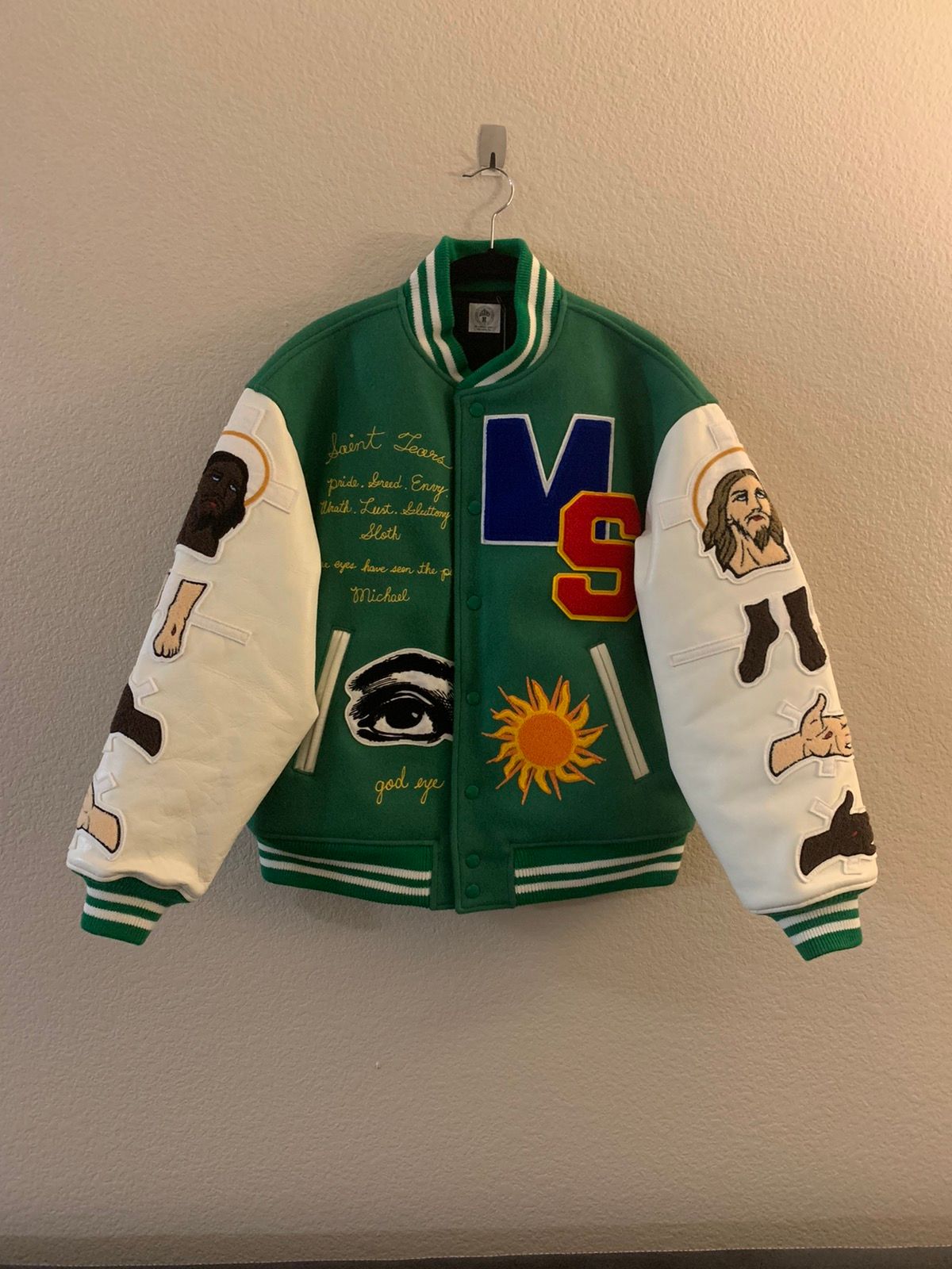 Saint Michael Varsity Jacket Green / L