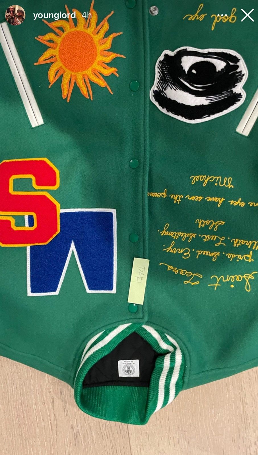 READYMADE Saint Michael x Denim Tears Varsity Jacket Size US S / EU 44-46 / 1 - 8 Thumbnail