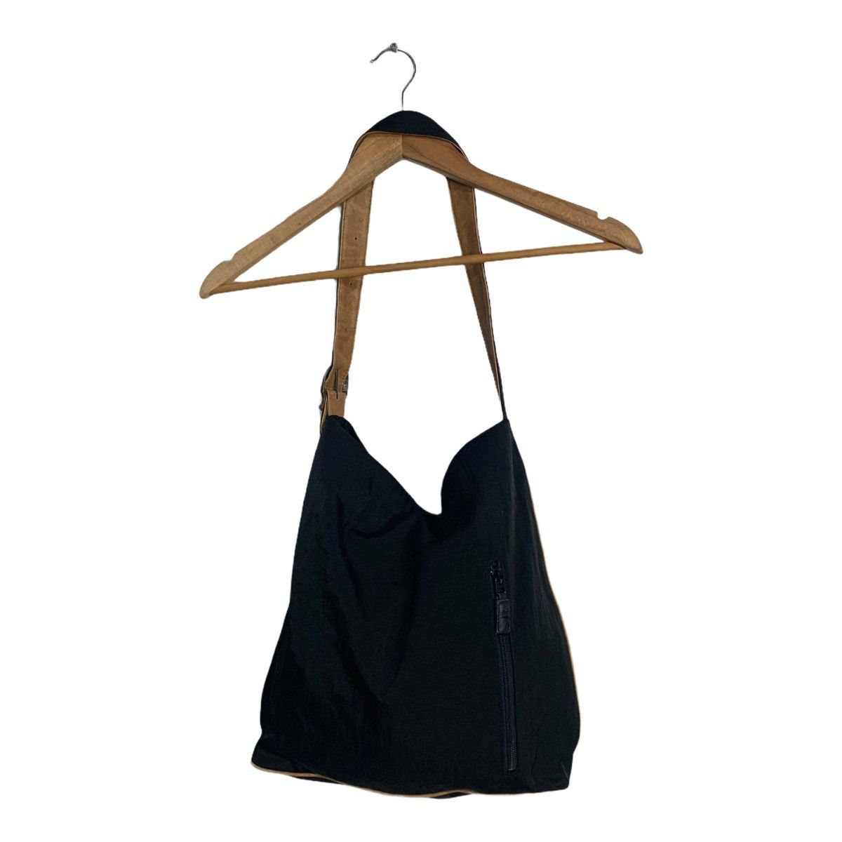 Vintage Vintage handbag leather/cotton black Size ONE SIZE - 2 Thumbnail