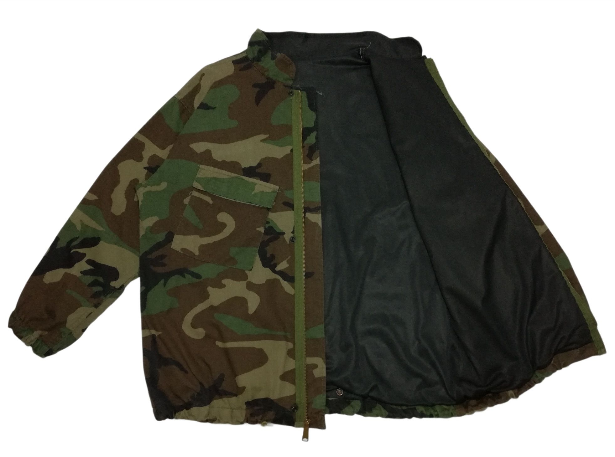 Vintage 🔥USGI Army Military Chemical Protection Suit Woodland Camo Size US XL / EU 56 / 4 - 9 Thumbnail