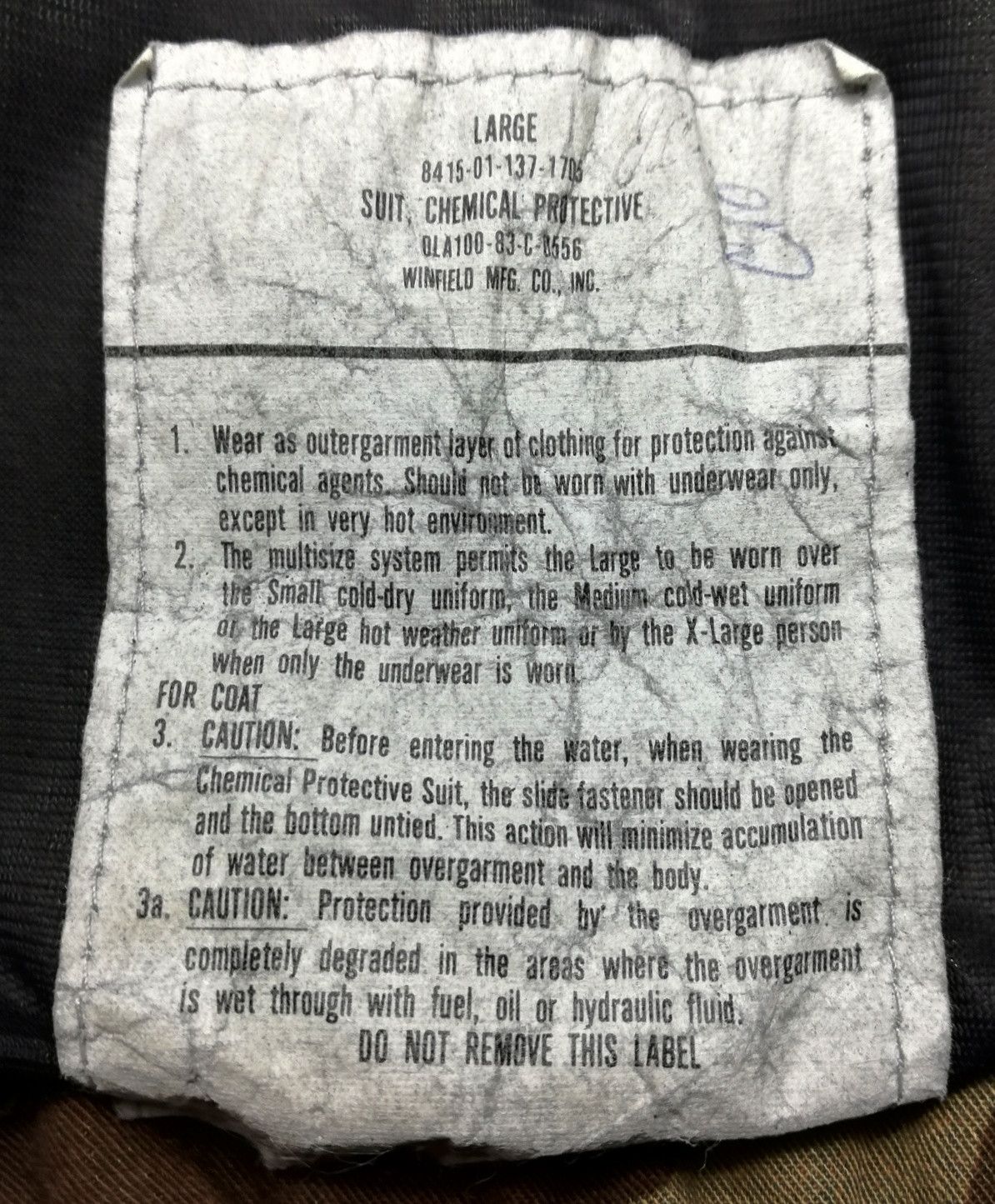 Vintage 🔥USGI Army Military Chemical Protection Suit Woodland Camo Size US XL / EU 56 / 4 - 14 Thumbnail