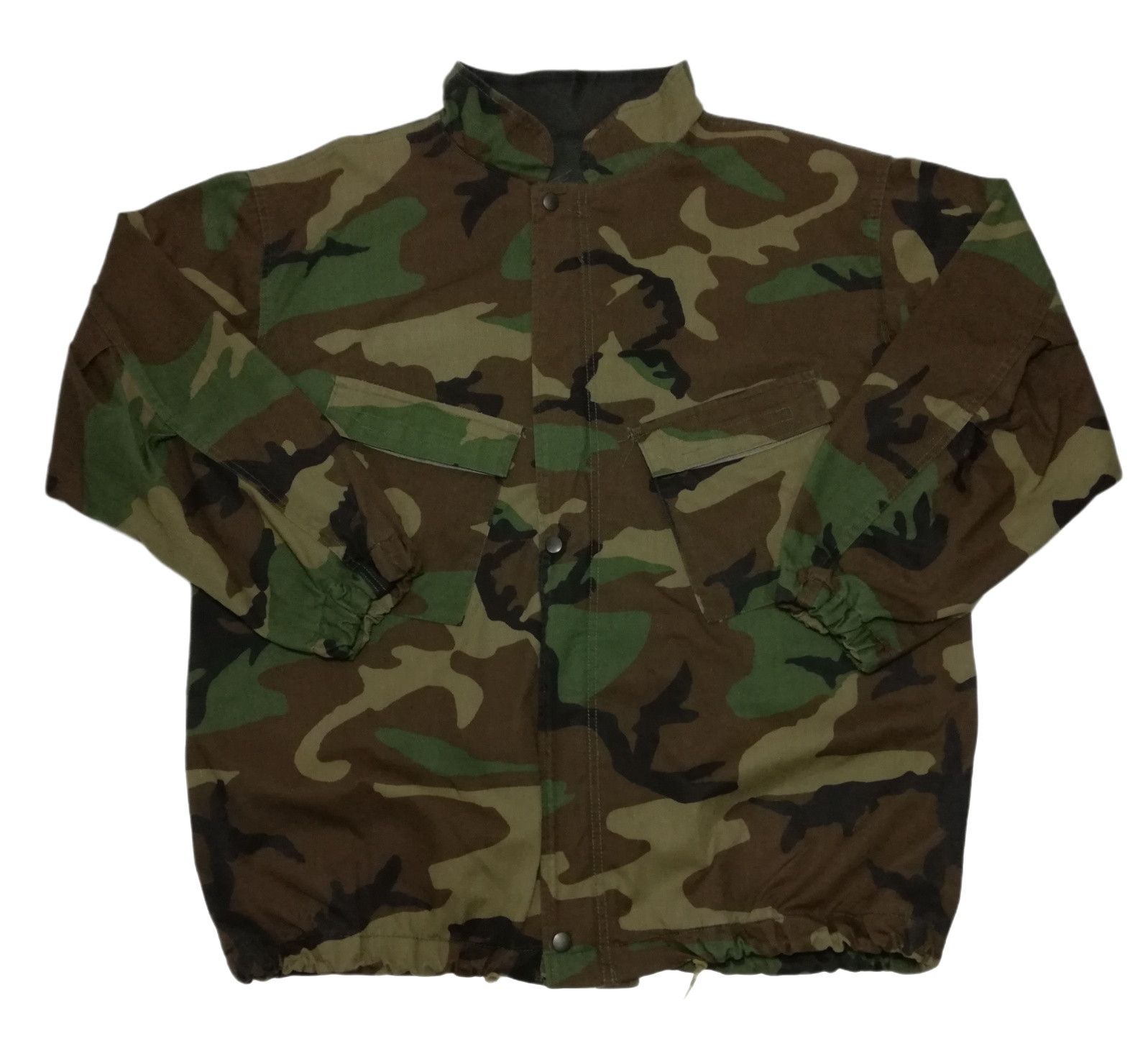 Vintage 🔥USGI Army Military Chemical Protection Suit Woodland Camo Size US XL / EU 56 / 4 - 6 Thumbnail