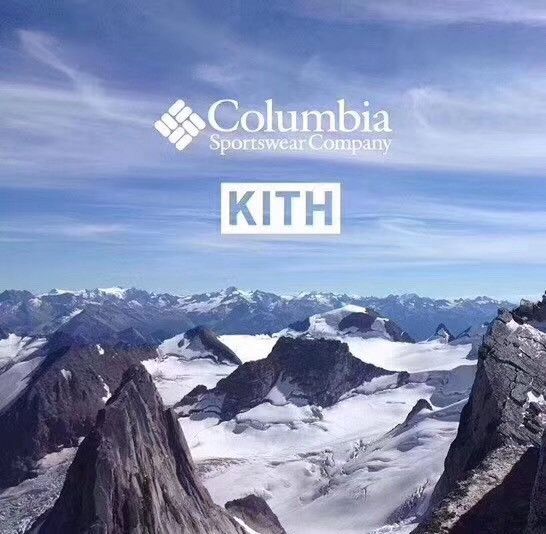 image of Columbia x Kith Omni-Heat Down Shell Bomber in Blue, Men's (Size Large)