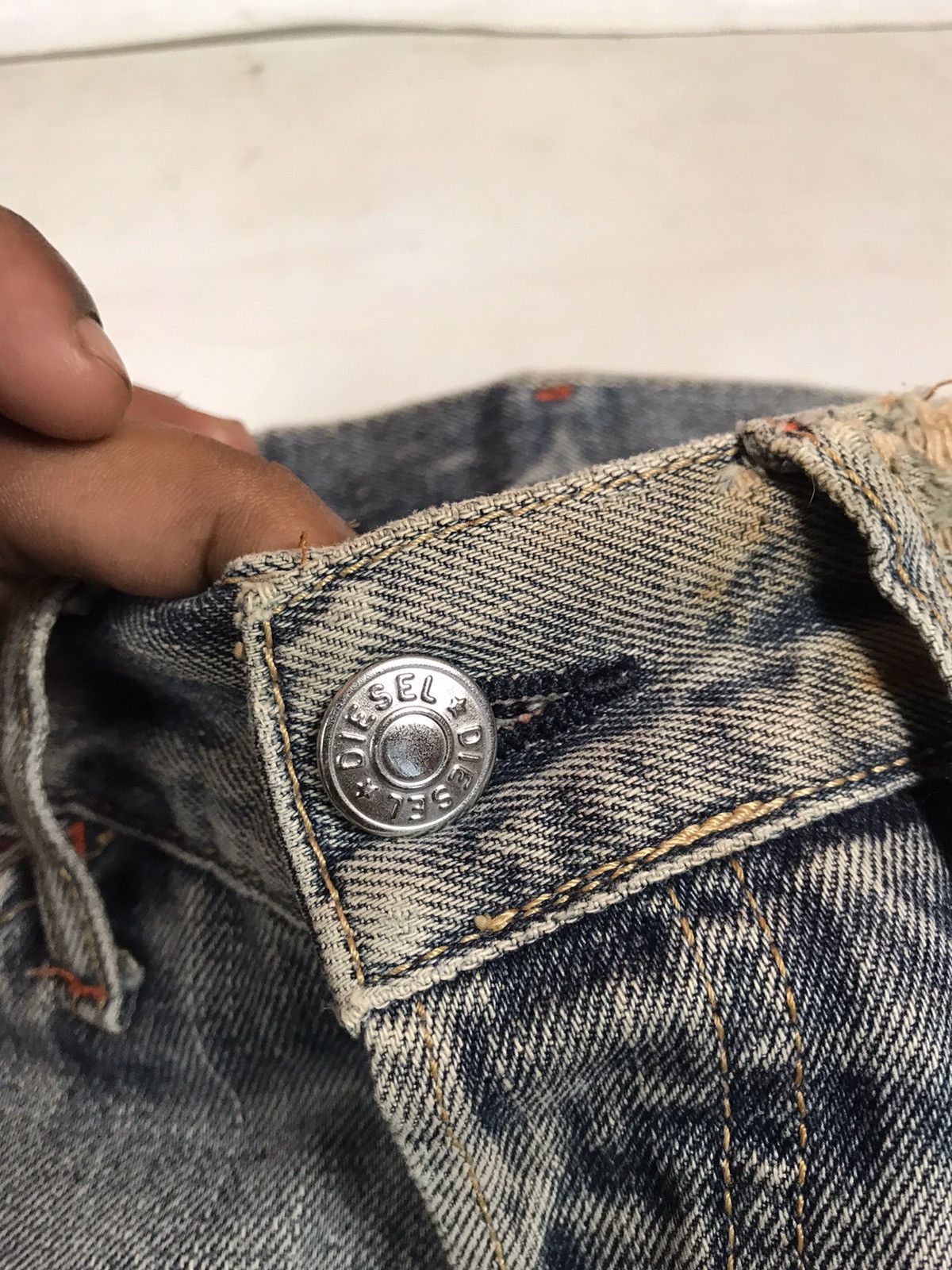 Diesel DIESEL extra side pocket distressed denim jeans Size US 29 - 9 Thumbnail