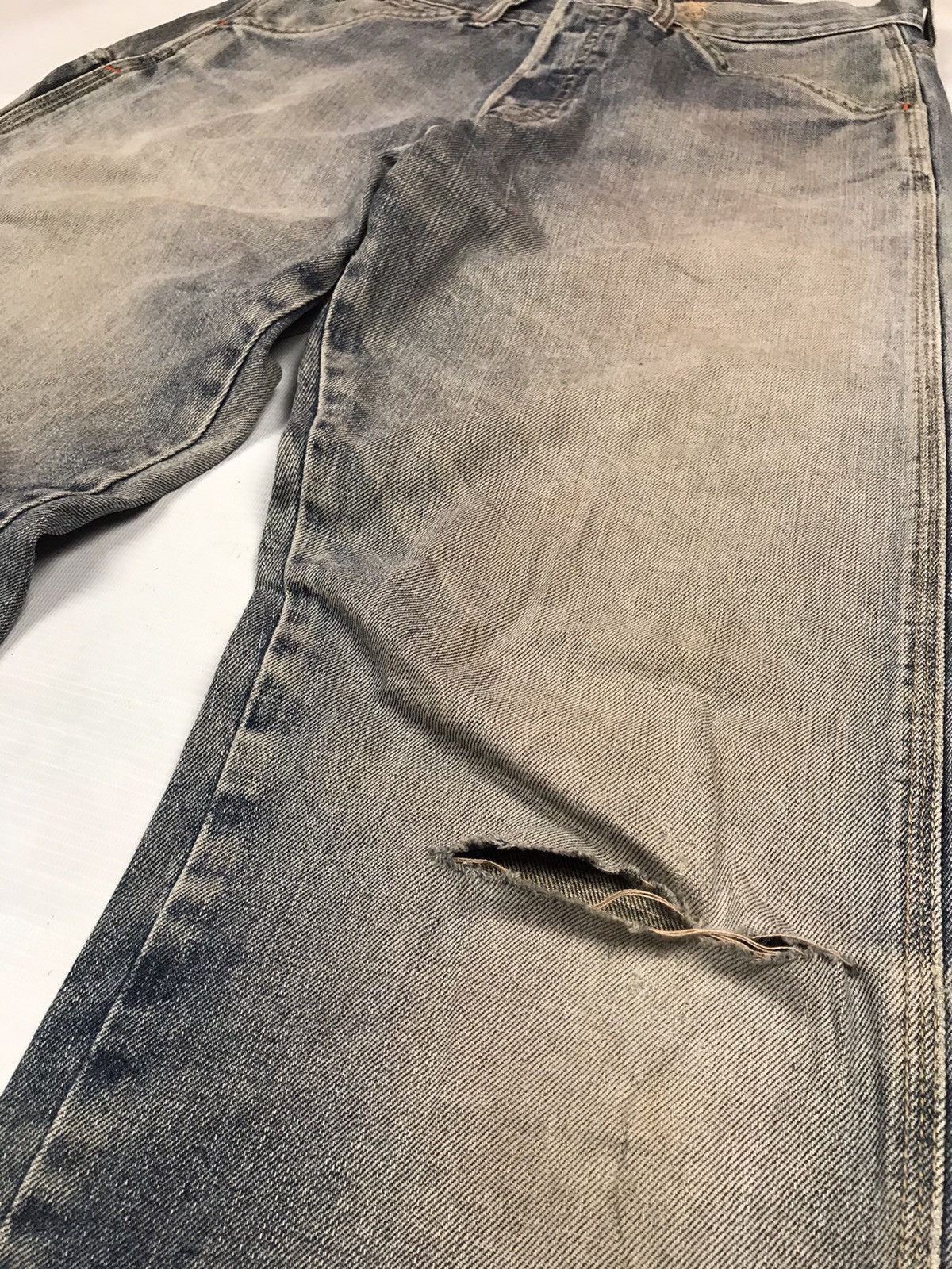 Diesel DIESEL extra side pocket distressed denim jeans Size US 29 - 6 Thumbnail