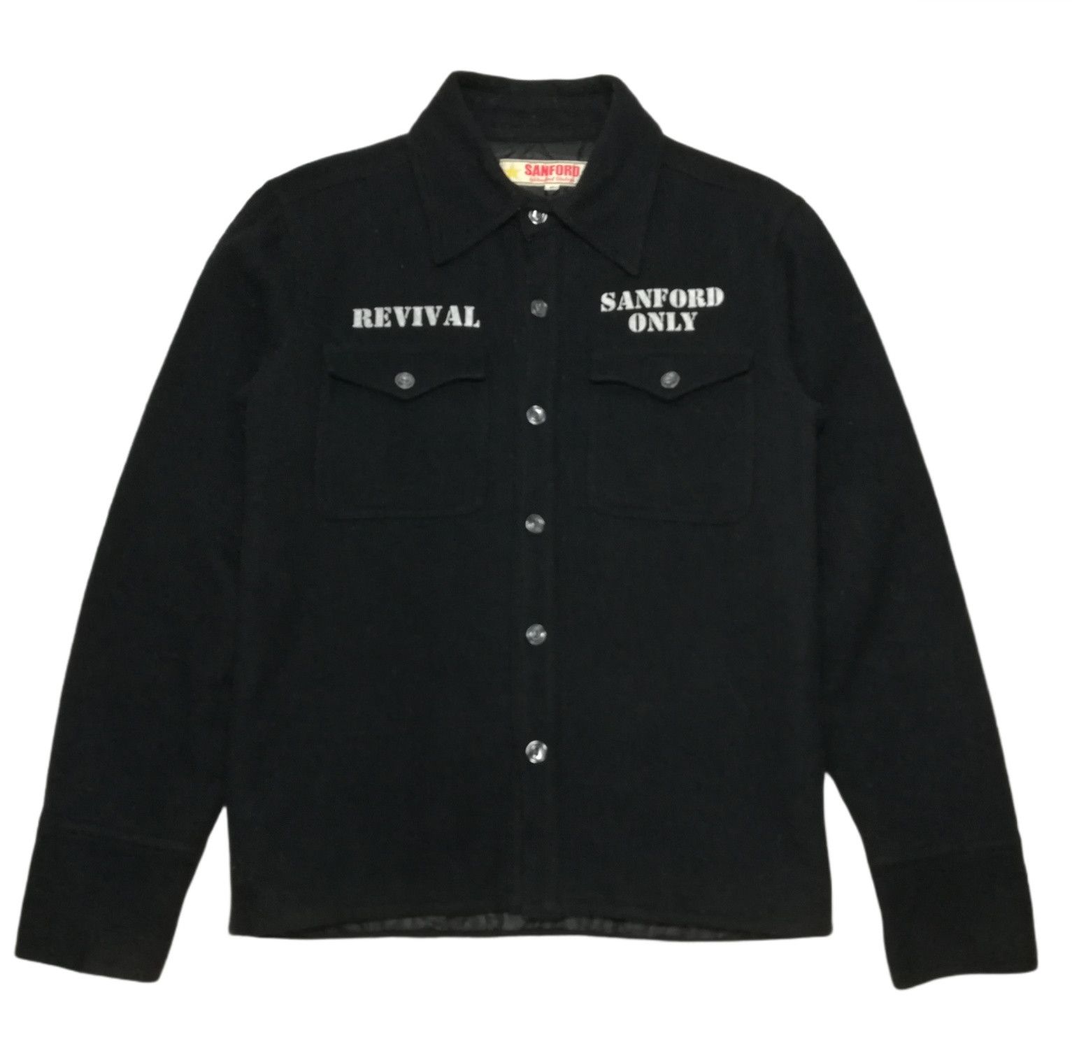 DePalma Workwear × Japanese Brand 🔥GRAIL Sanford Wool Oversized Blend Workwear Shirt Size US XS / EU 42 / 0 - 2 Thumbnail