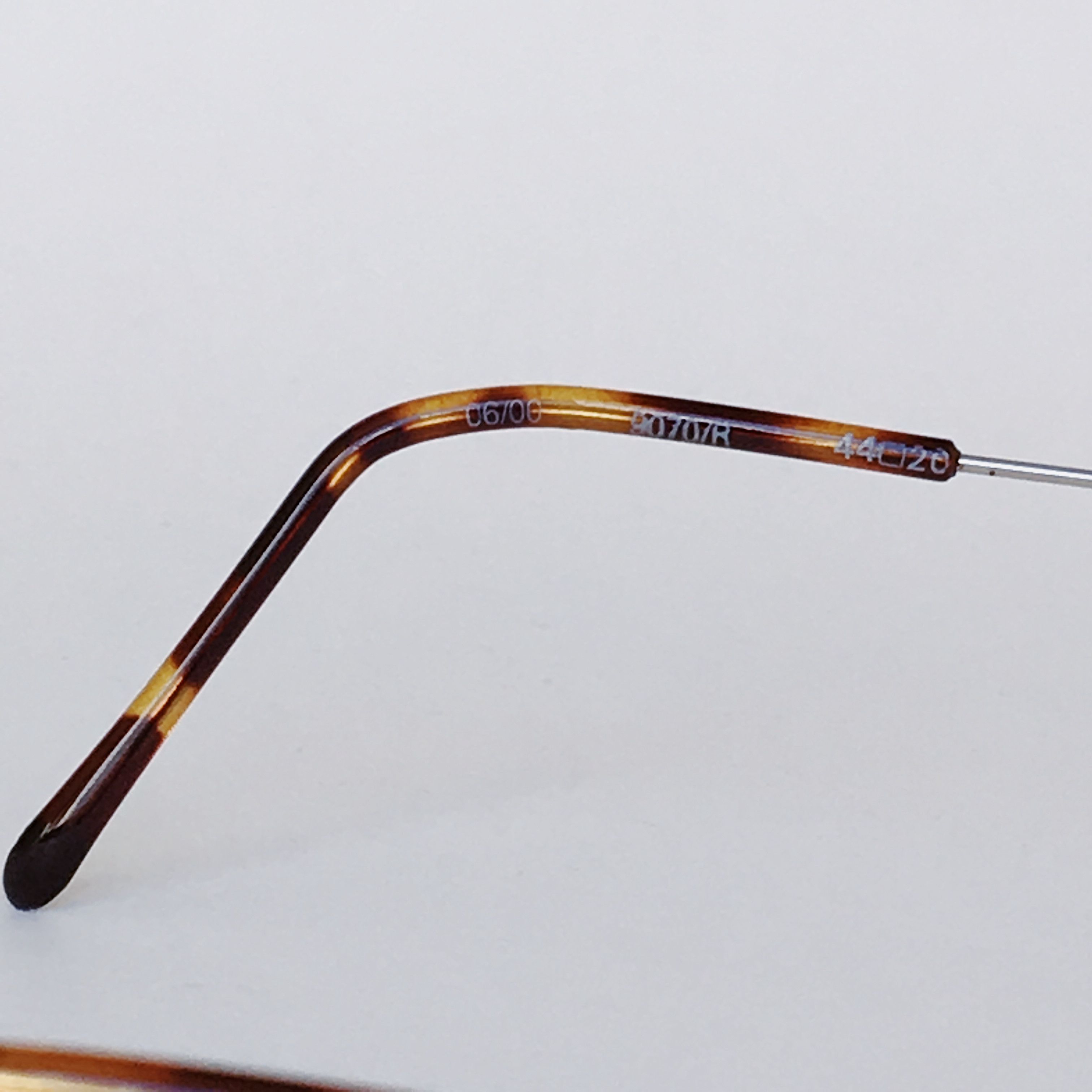 Vintage OPTOLINE Vintage Square Eyeglasses Half Rimmed Silver Gold Size ONE SIZE - 6 Thumbnail