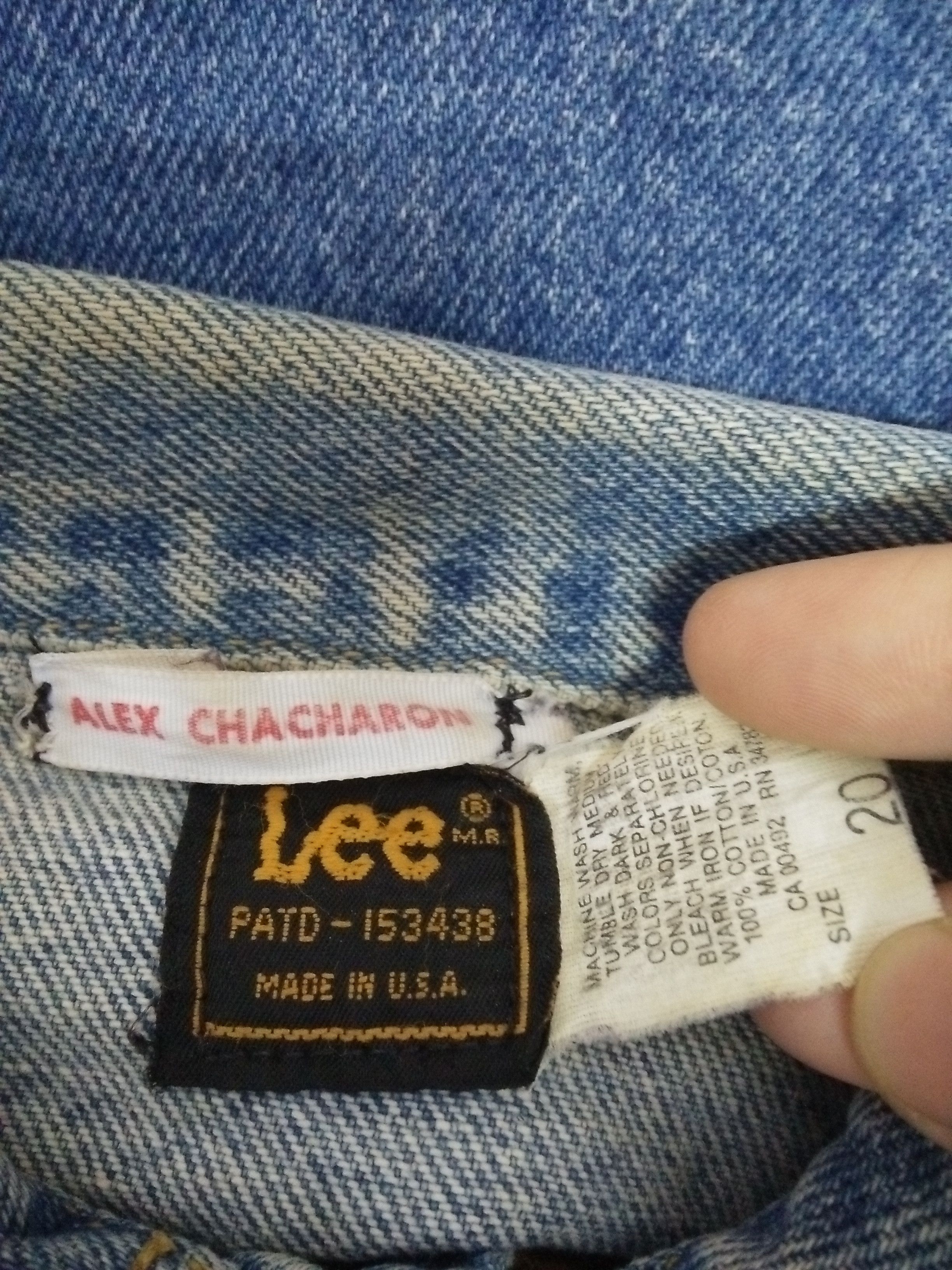 Lee VTG 80sLEE RIDERS USA DENIM JACKET (B71) Size US M / EU 48-50 / 2 - 5 Thumbnail