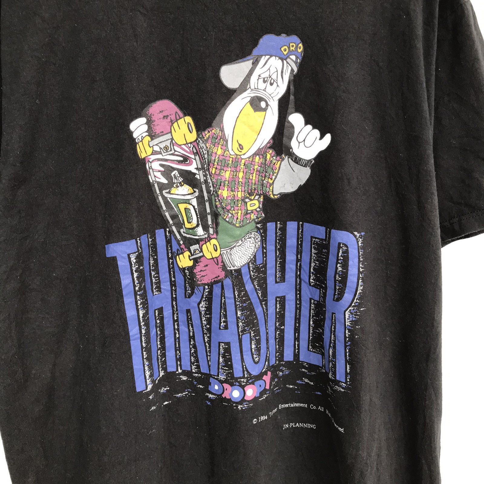 Thrasher × Vintage Vintage 90s Thrasher X Droopy Bi Printed Logo T Shirt Size US L / EU 52-54 / 3 - 3 Thumbnail
