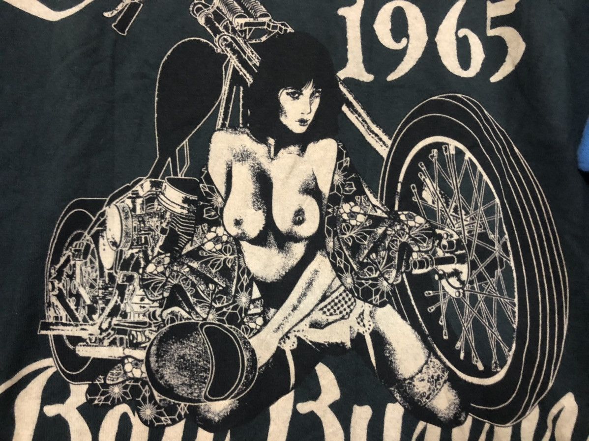 Tedman Vintage Biker Shirt M Chopper Biker Girl Naked Hentai | Grailed