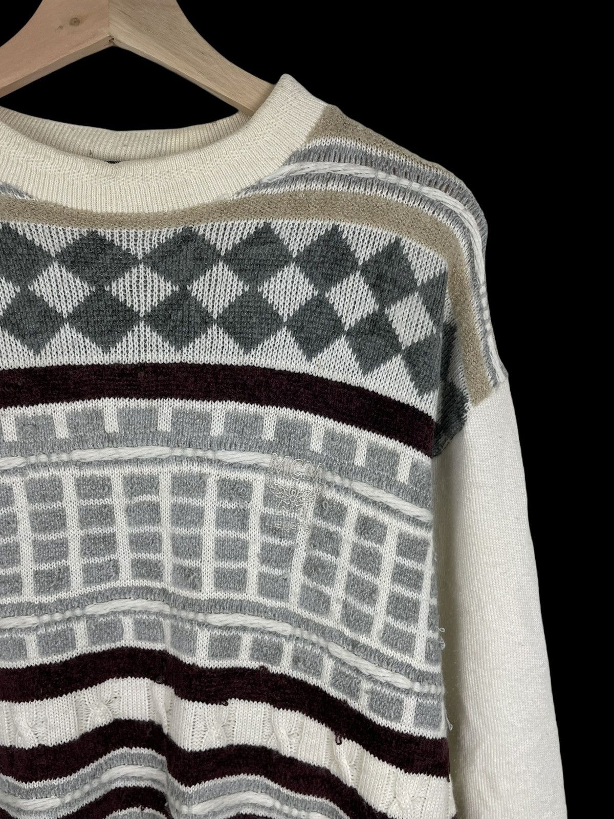 MCM Vintage MCM Japan Knit Sweater Coogi Style 80s Size US L / EU 52-54 / 3 - 6 Thumbnail