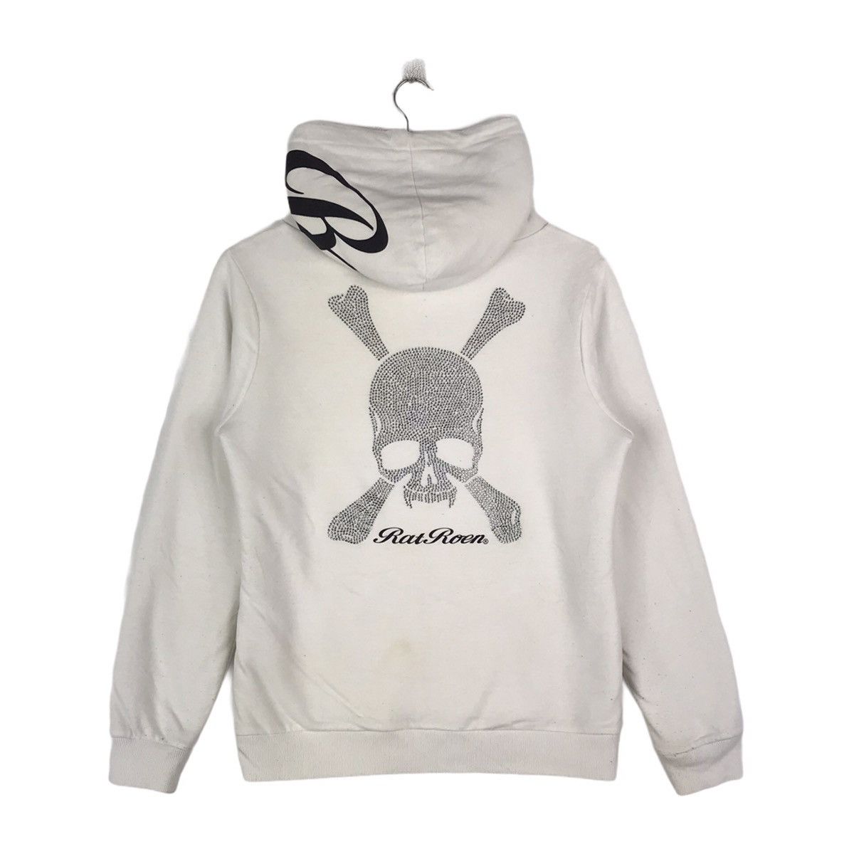 Roen × Swarovski Rat Roen Skull Swarovski Hoodie Zip Up Roen × Swarovski Rat Roen Skull Swarovski Hoodie Zip Up