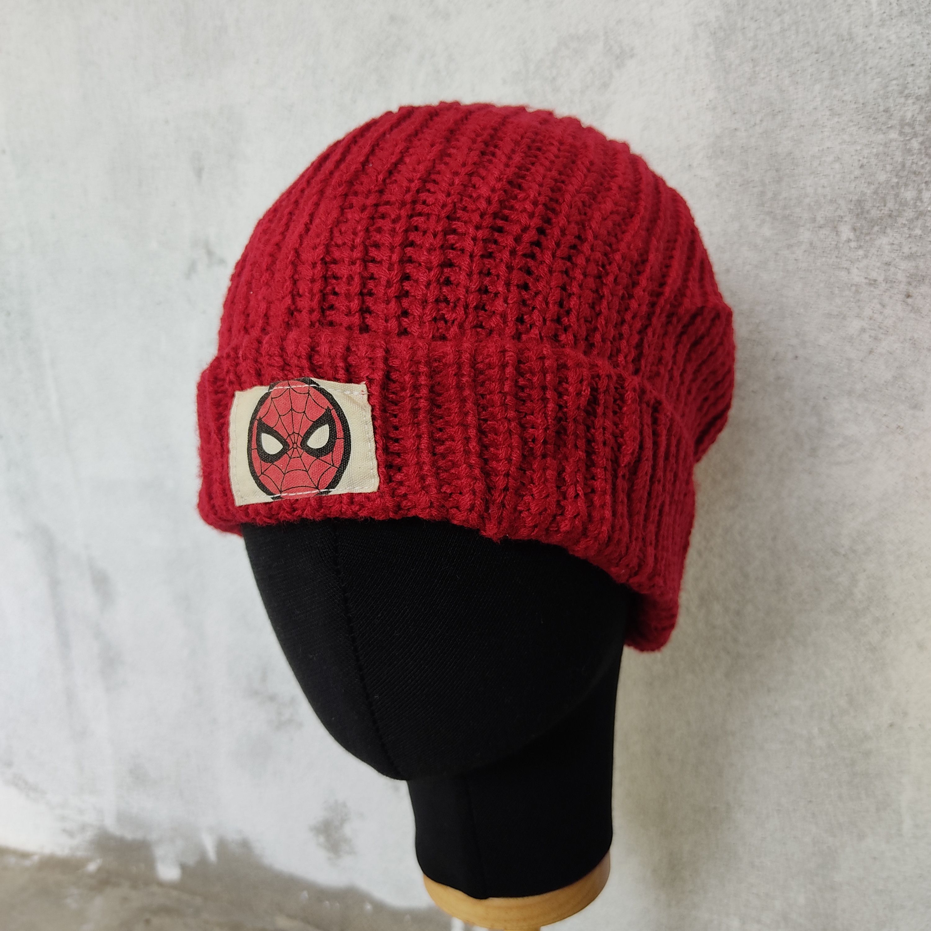 Marvel Comics Marvel Spiderman Cartoon Beanie Knitwear Size ONE SIZE - 2 Thumbnail