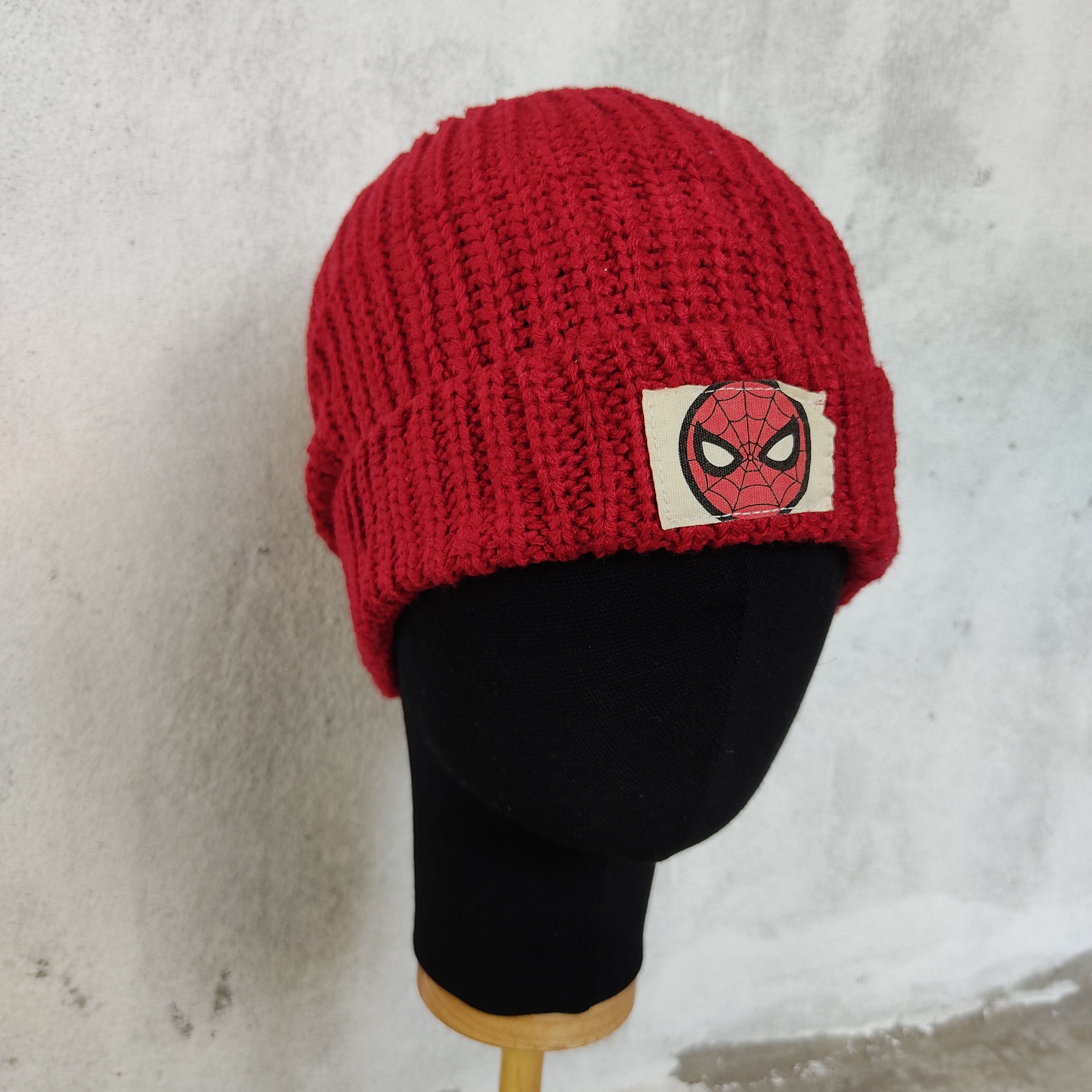 Marvel Comics Marvel Spiderman Cartoon Beanie Knitwear Size ONE SIZE - 3 Thumbnail