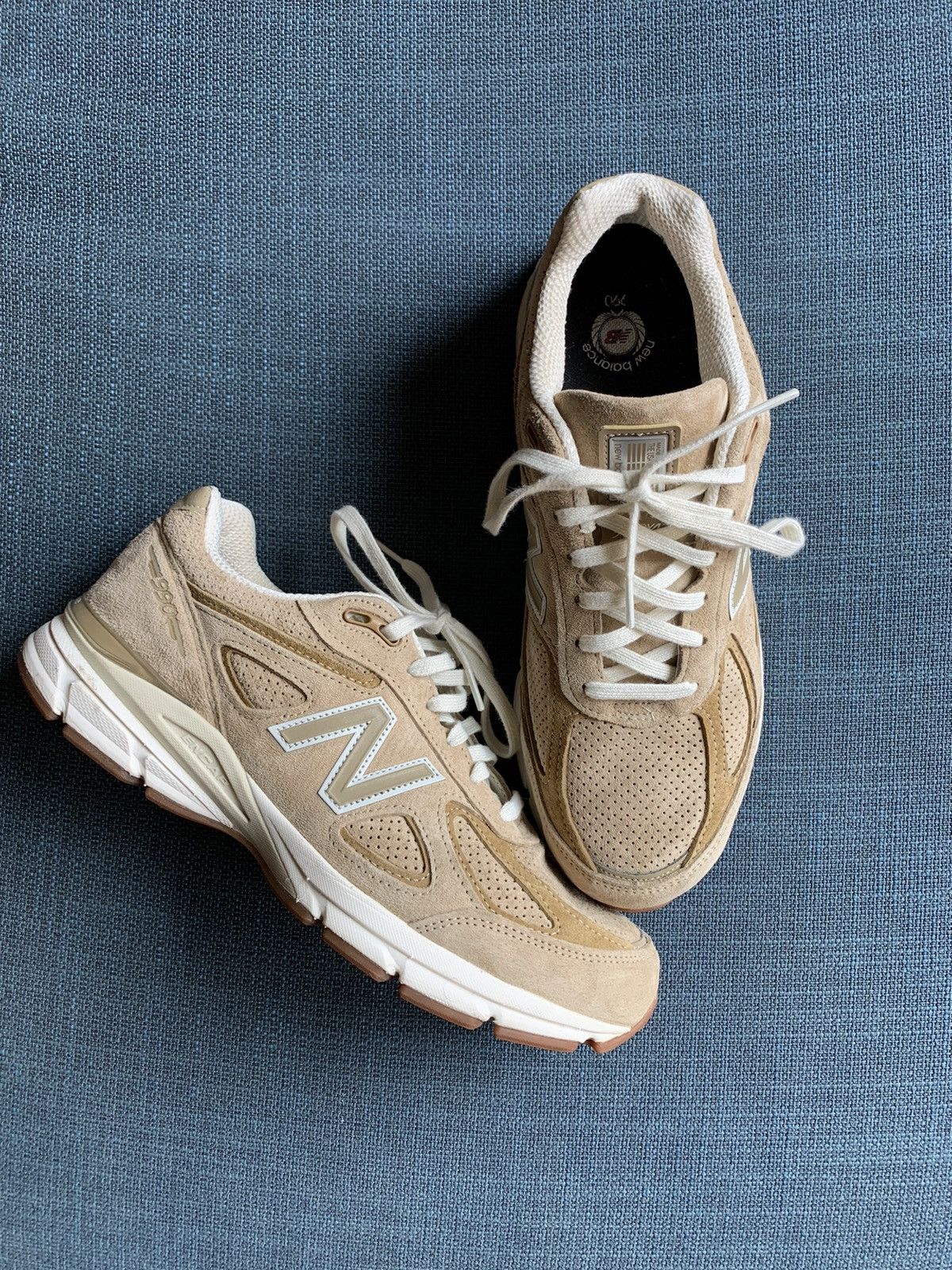 New Balance 990v4 Made in USA Low Hemp Linseed Grailed