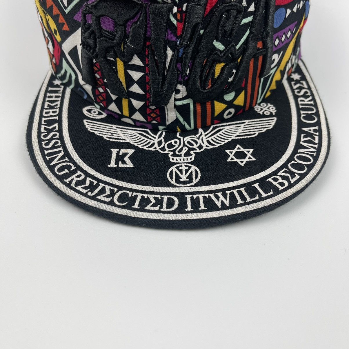 RVCA Rvca Skull Snapback Streetwear Hat Size ONE SIZE - 6 Thumbnail