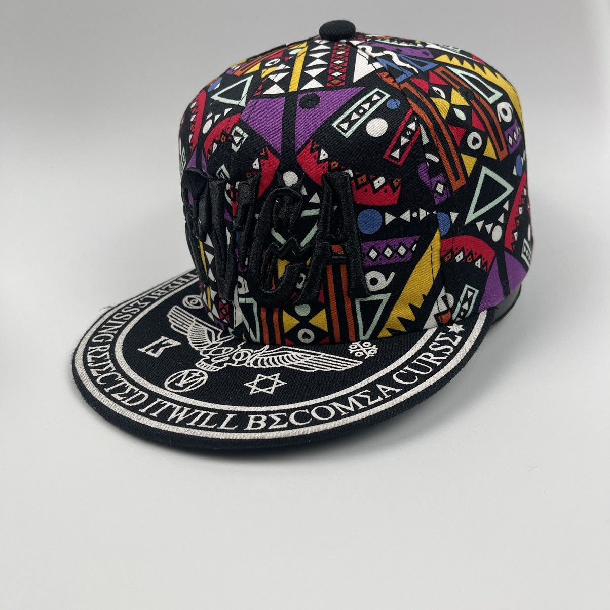 RVCA Rvca Skull Snapback Streetwear Hat Size ONE SIZE - 3 Thumbnail