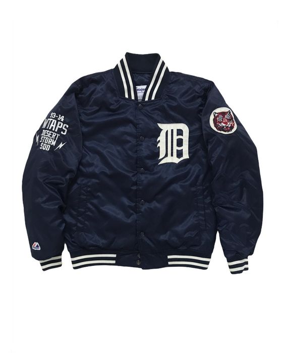 Wtaps Vintage WTAPS Desert Storm X Satin Bomber Bench Jacket MLB | Grailed