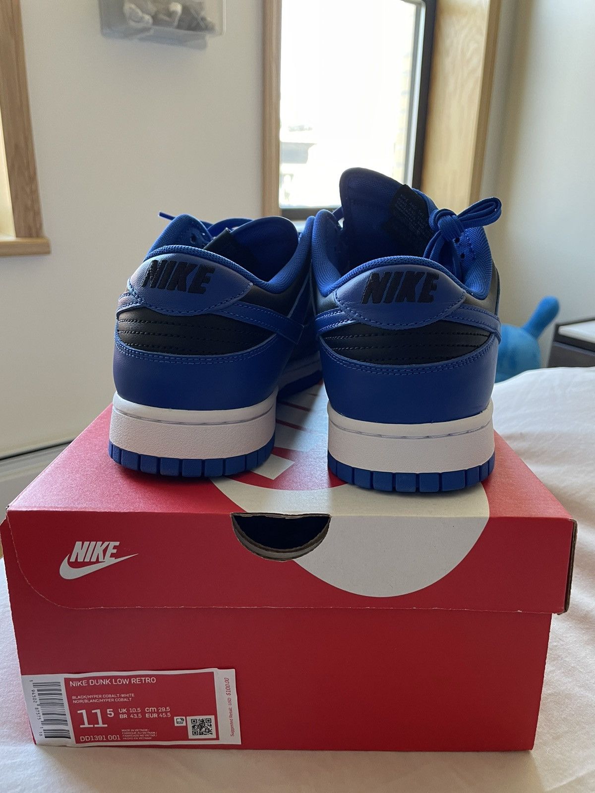 Nike Nike Dunk Low Hyper Cobalt DS Size US 11.5 / EU 44-45 - 4 Thumbnail