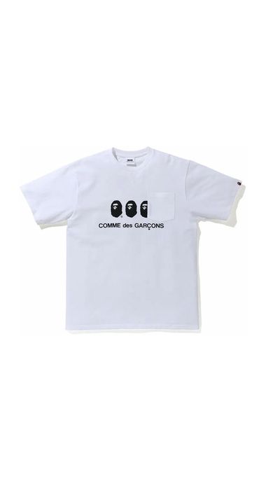 Bape BAPE X CDG Osaka Pocket Tee White | Grailed