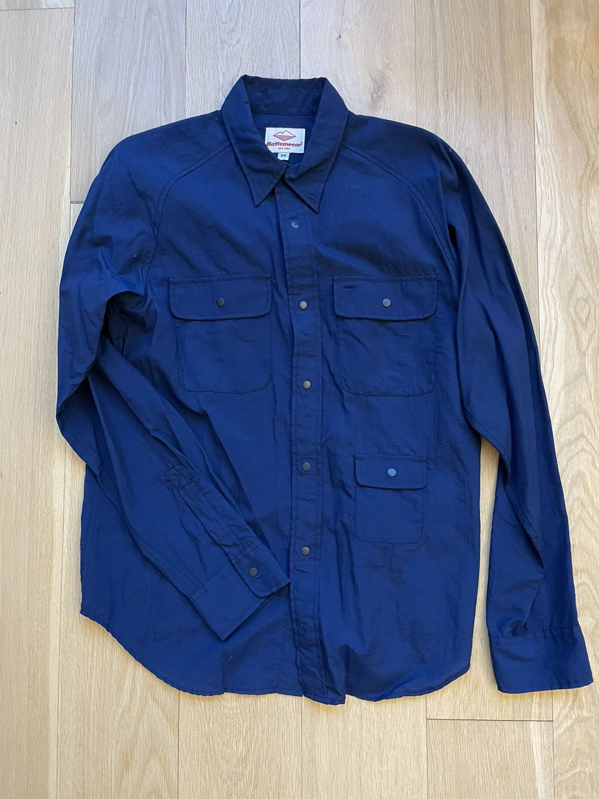 Battenwear Battenwear Navy Camp Shirt Grailed