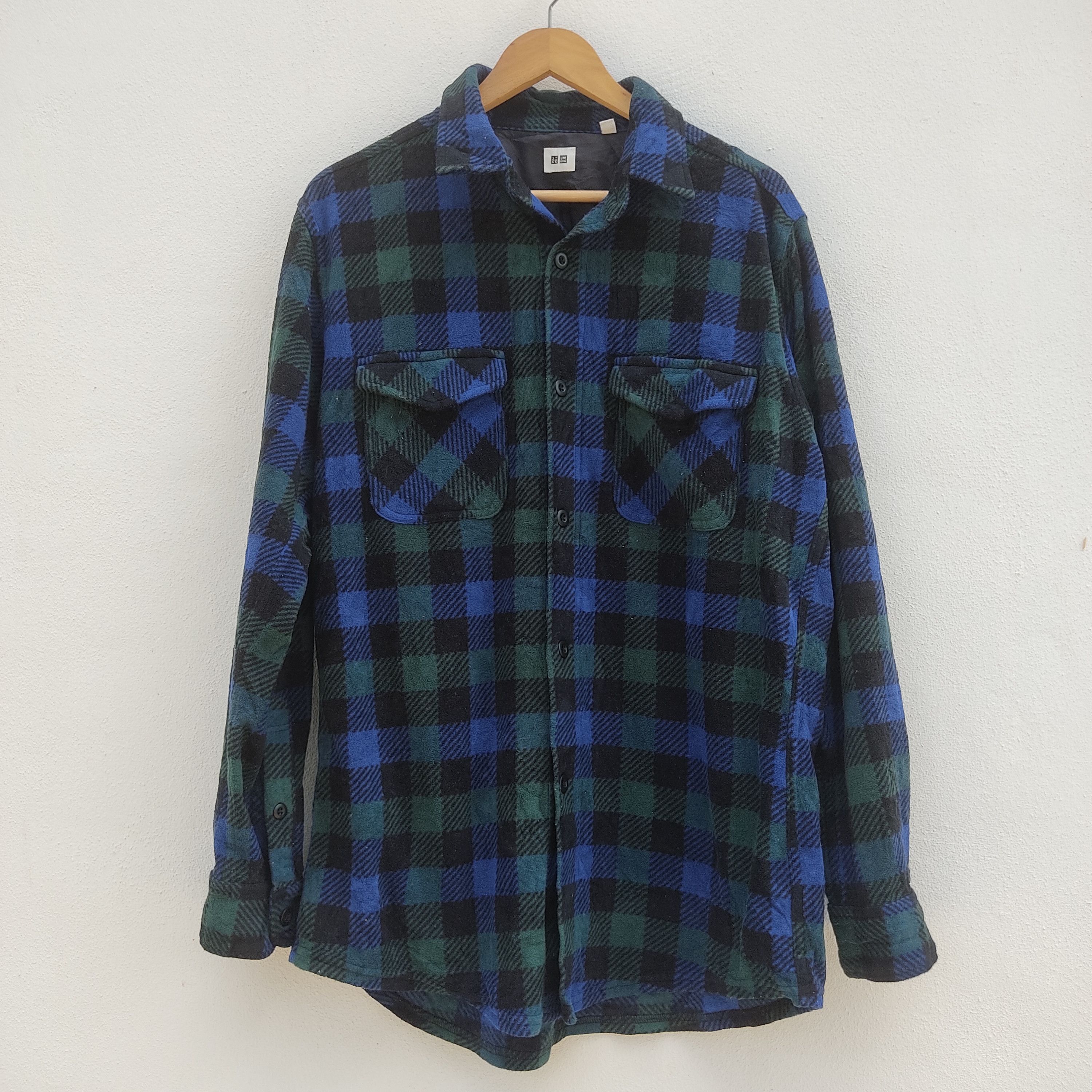 Flannel × Uniqlo × Vintage UNIQLO Flannel Checkered Long Sleeve Shirt Size US XL / EU 56 / 4 - 1 Thumbnail
