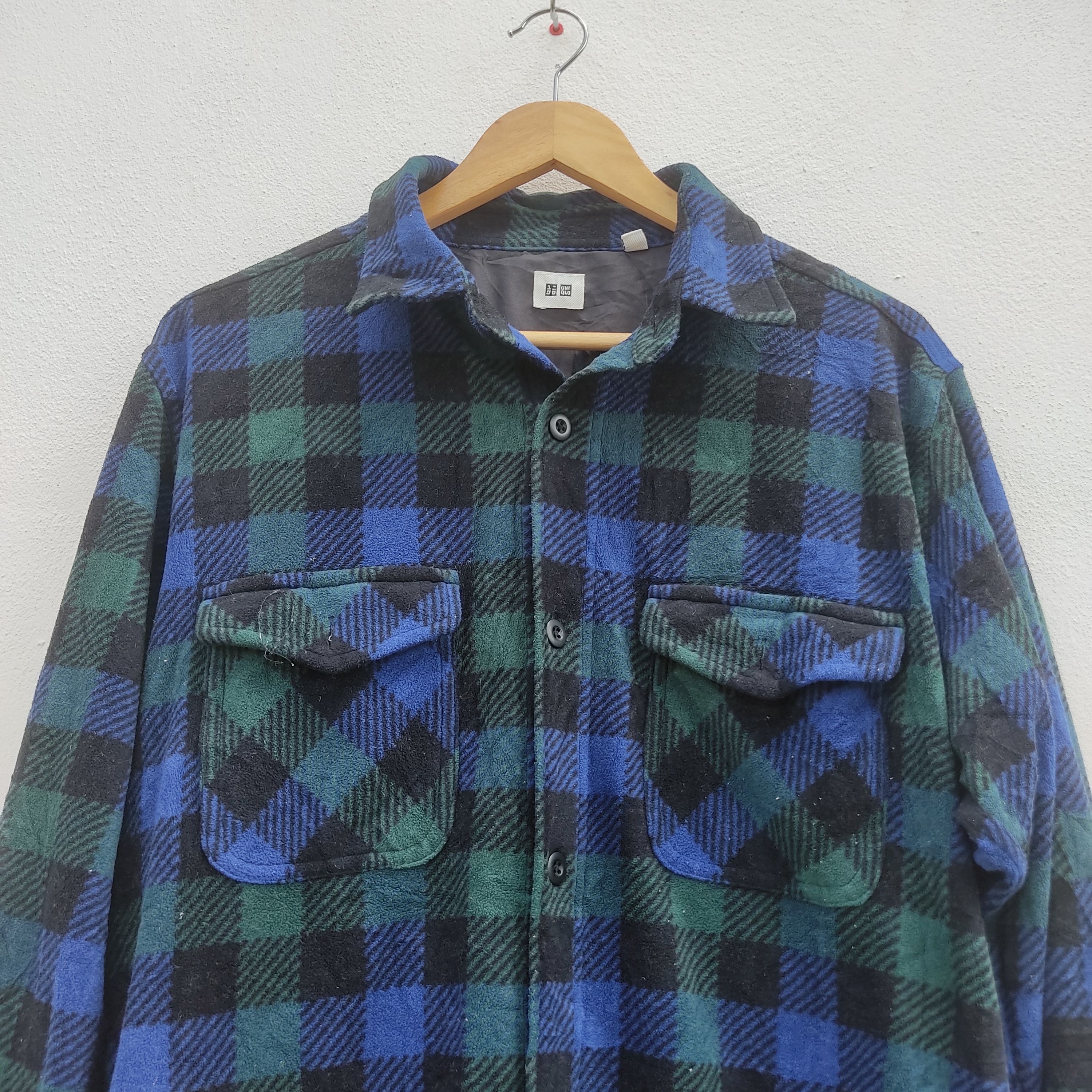 Flannel × Uniqlo × Vintage UNIQLO Flannel Checkered Long Sleeve Shirt Size US XL / EU 56 / 4 - 4 Thumbnail