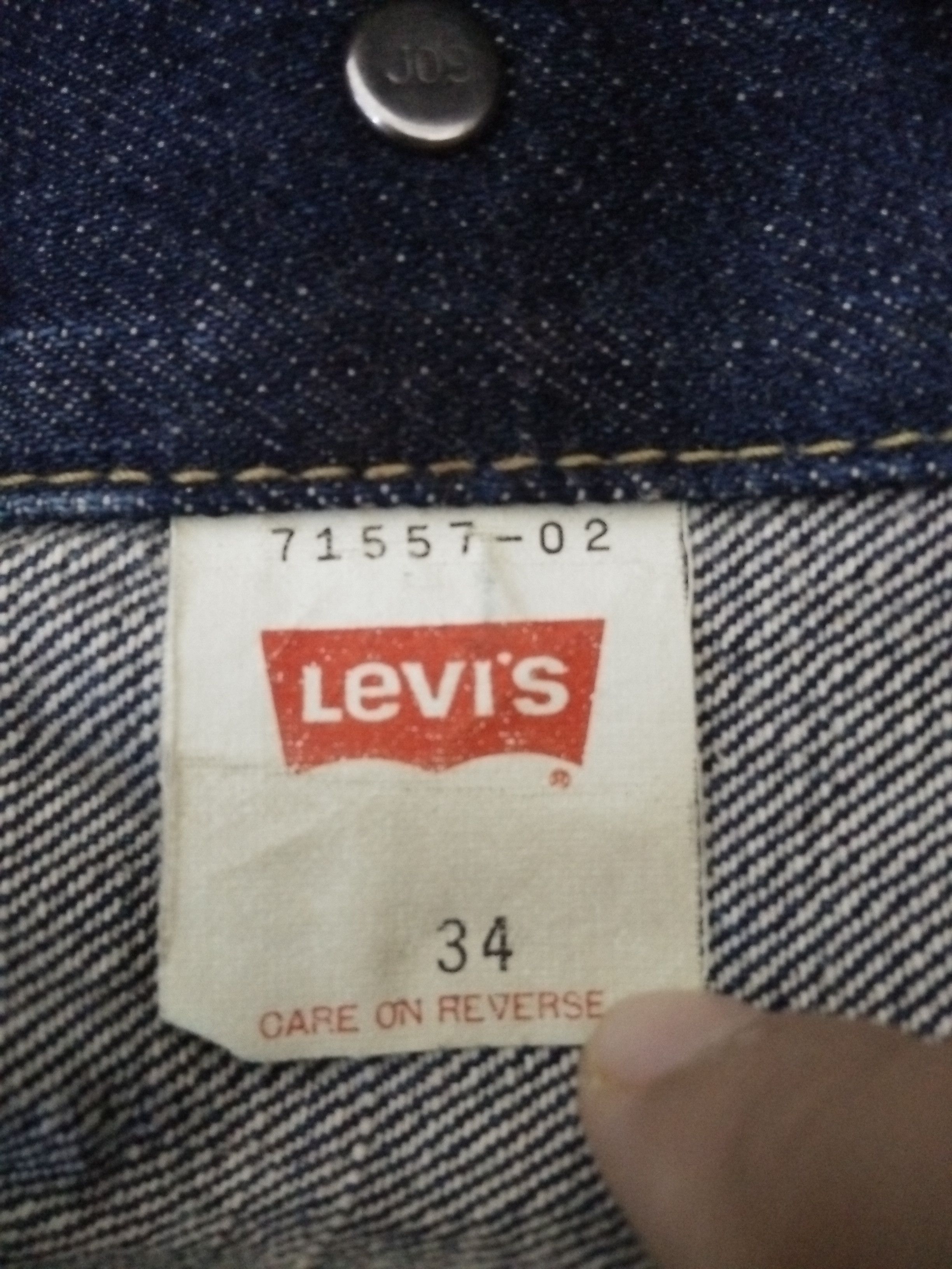 Levi's Vintage Clothing VTG LEVIS 557 BIG E DENIM JACKET (B69) Size US S / EU 44-46 / 1 - 7 Thumbnail