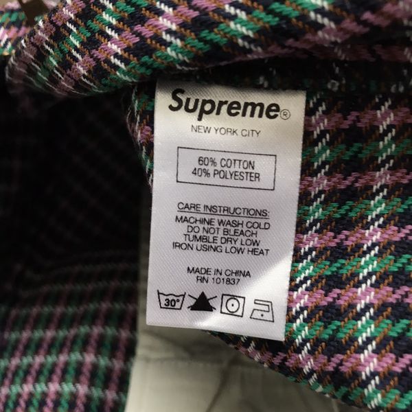 Supreme Supreme Work Pant Purple Plaid SS18 32 | Grailed