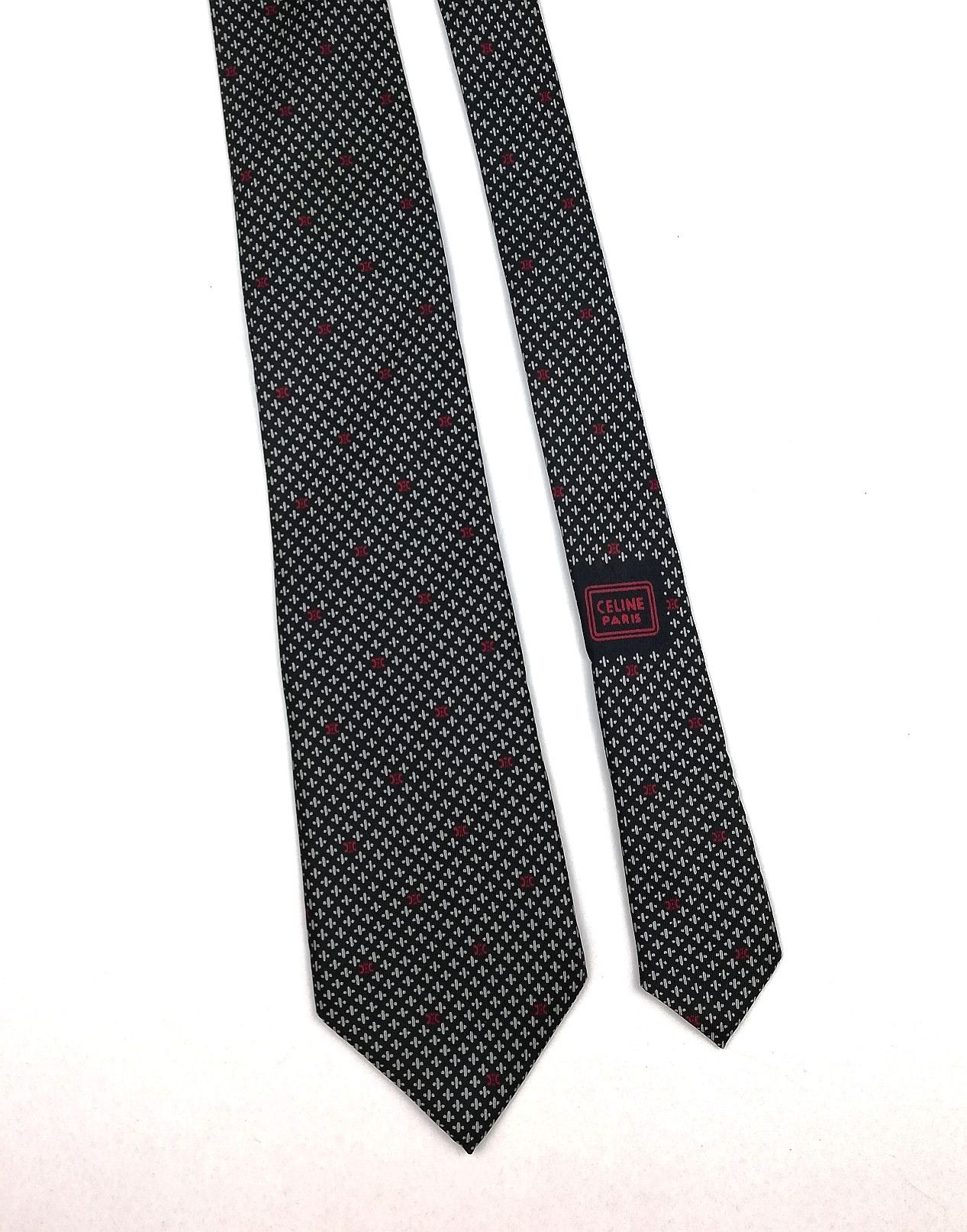 Celine CELINE PARIS LUXURY SILK NECKTIE CLASSIC DESIGN Size ONE SIZE - 7 Thumbnail