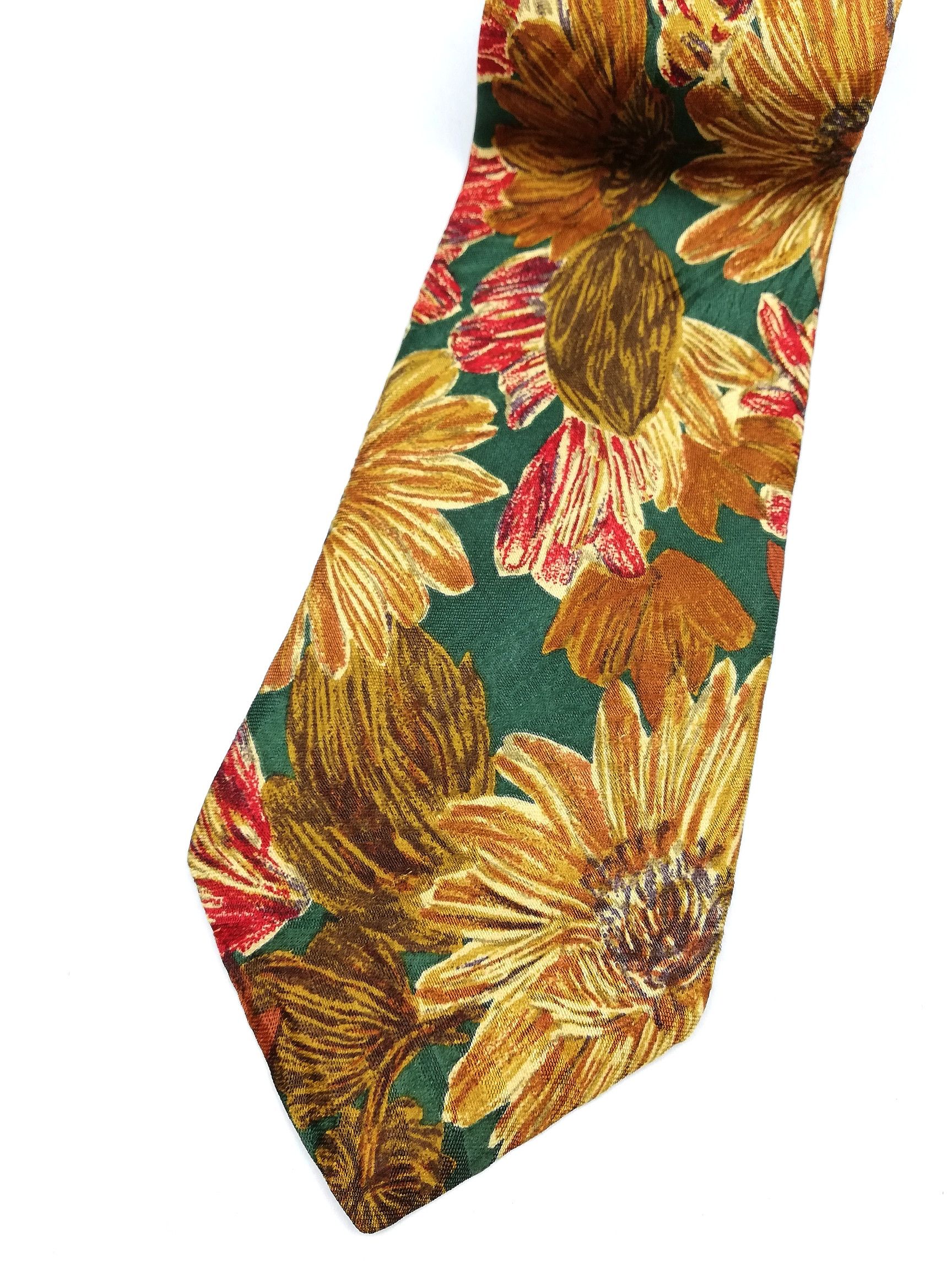 Nazareno Gabrielli NAZARENO GABRILLI ITALY RARE FLORAL DESIGN NECKTIE LUXURY Size ONE SIZE - 3 Thumbnail