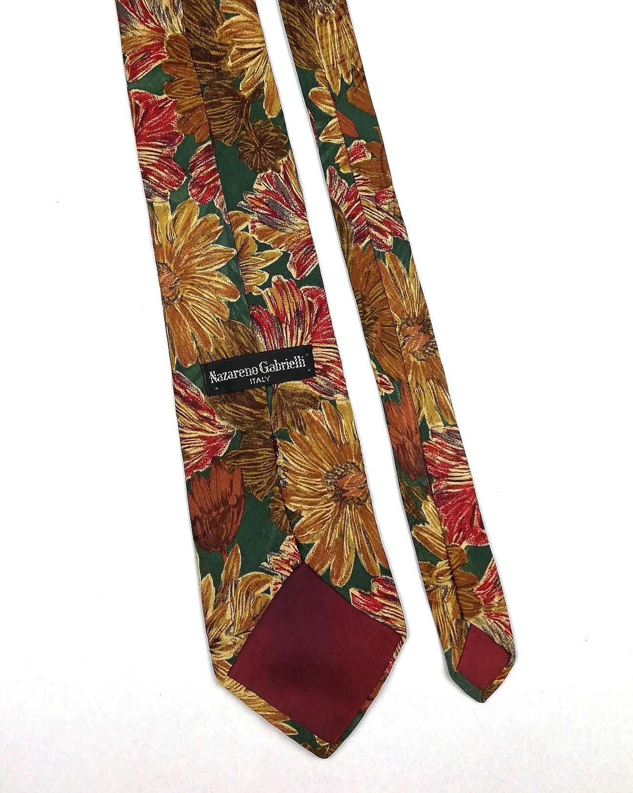 Nazareno Gabrielli NAZARENO GABRILLI ITALY RARE FLORAL DESIGN NECKTIE LUXURY Size ONE SIZE - 5 Thumbnail