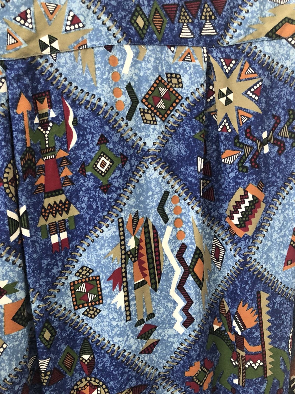 Vintage Michele D’Ambra Italy Ancient Middle East Art Rayon Shirt Size US M / EU 48-50 / 2 - 14 Thumbnail