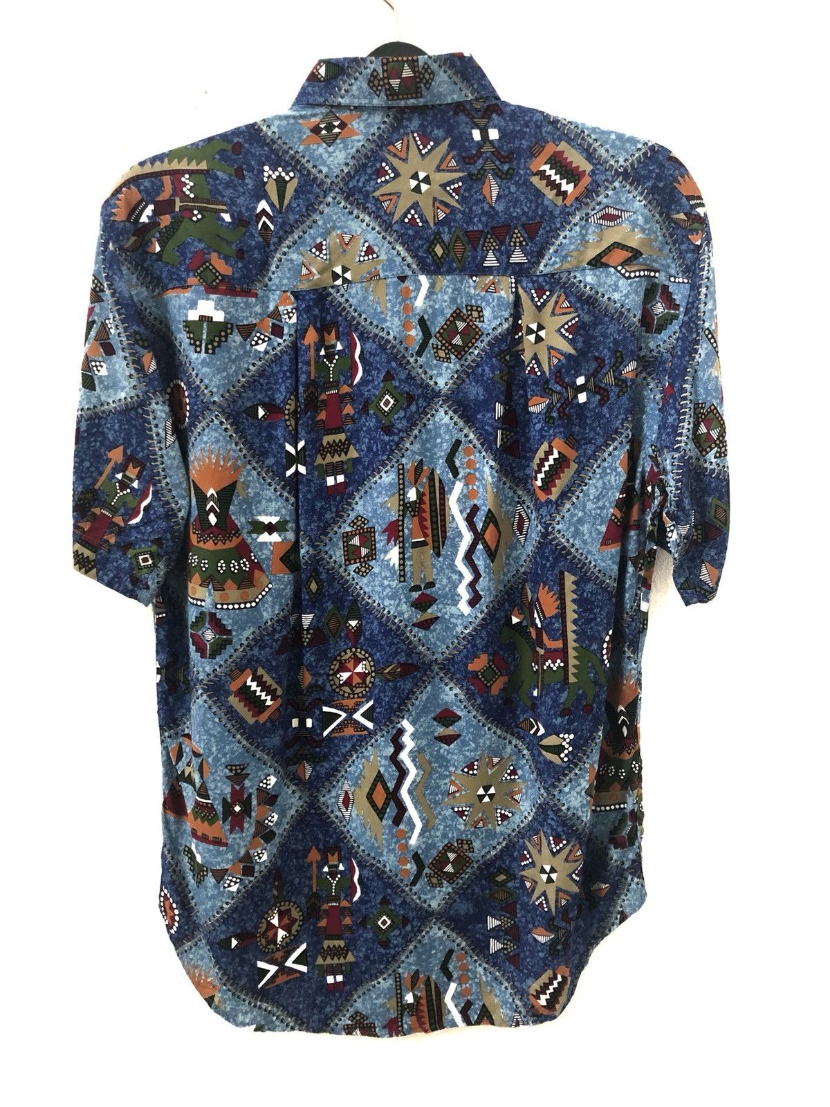 Vintage Michele D’Ambra Italy Ancient Middle East Art Rayon Shirt Size US M / EU 48-50 / 2 - 13 Thumbnail