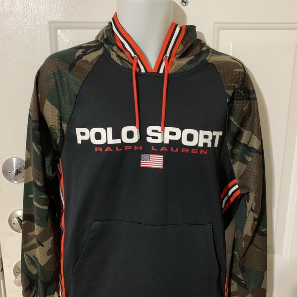 Polo sport camo online hoodie