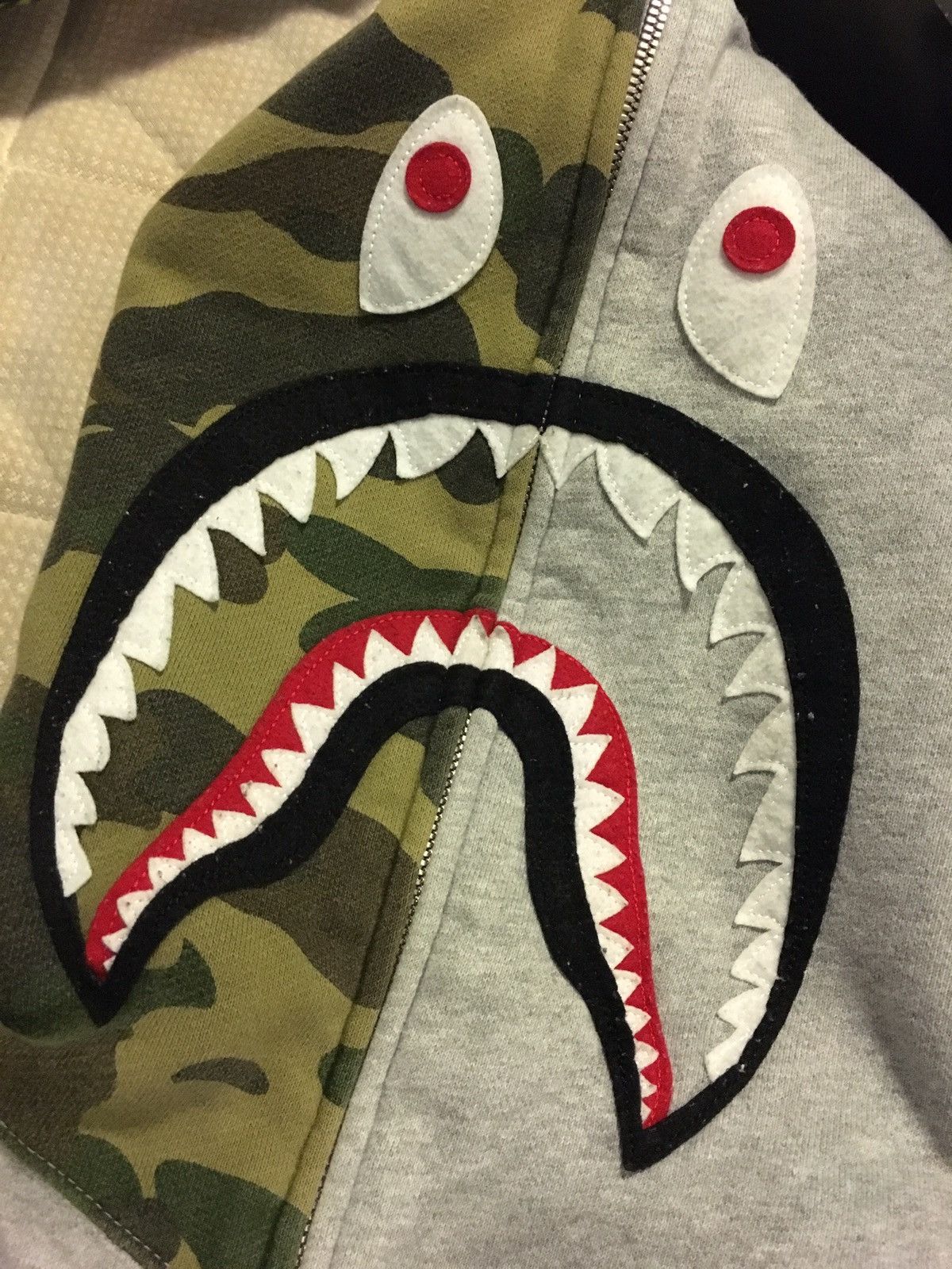 Bape Bape Grey/Camo Frankenbape | Grailed