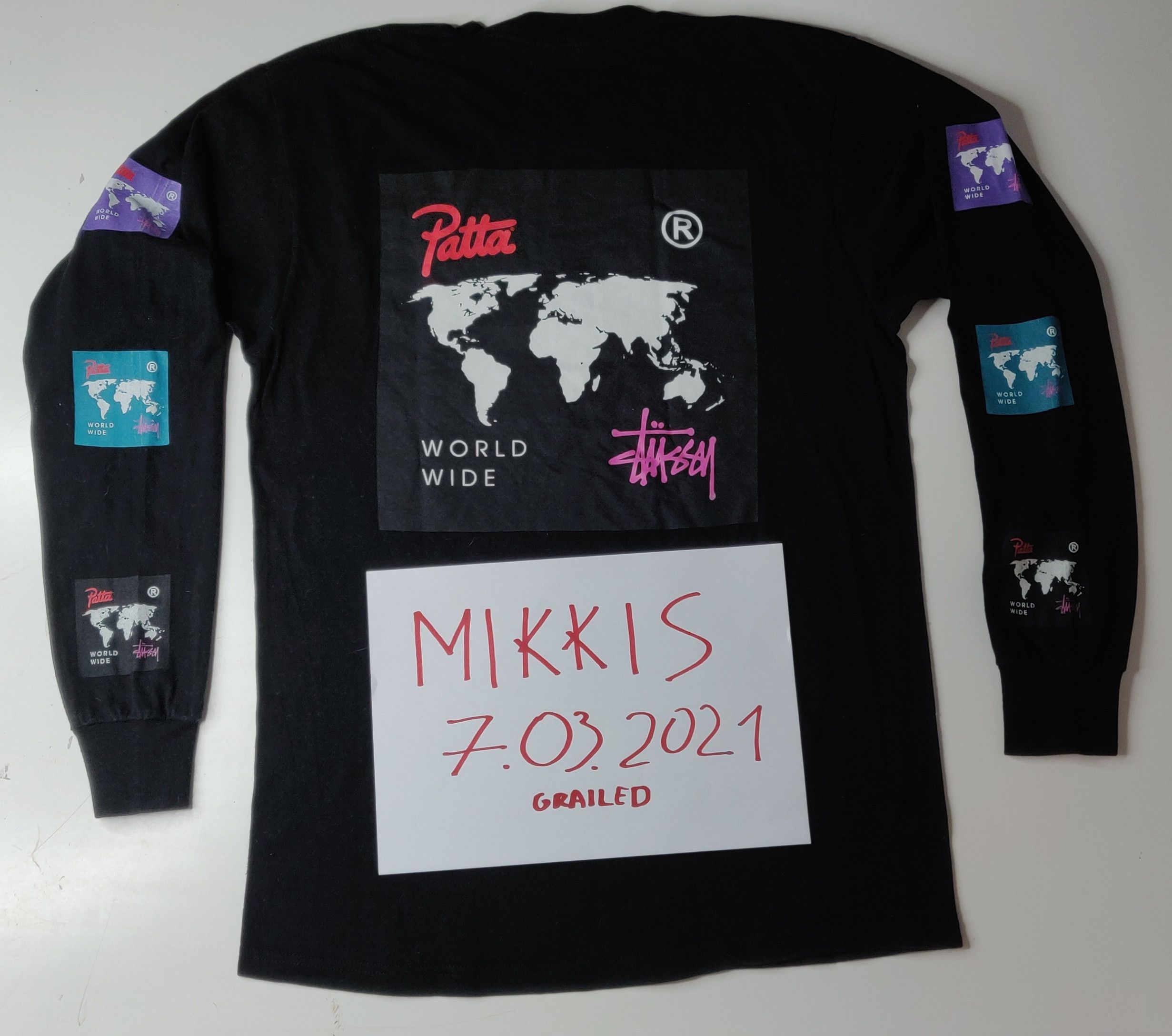 Patta × Stussy Patta x Stussy Worldwide Long sleeve black M