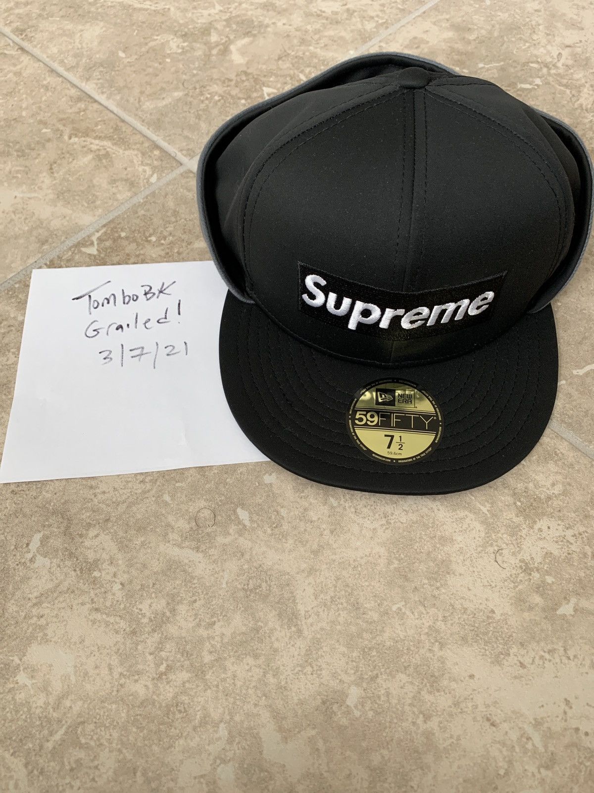 Supreme 20FW WINDSTOPPER キャップ ブラック WINDSTOPPER® Earflap Box Logo New Era® | Supreme 20fw