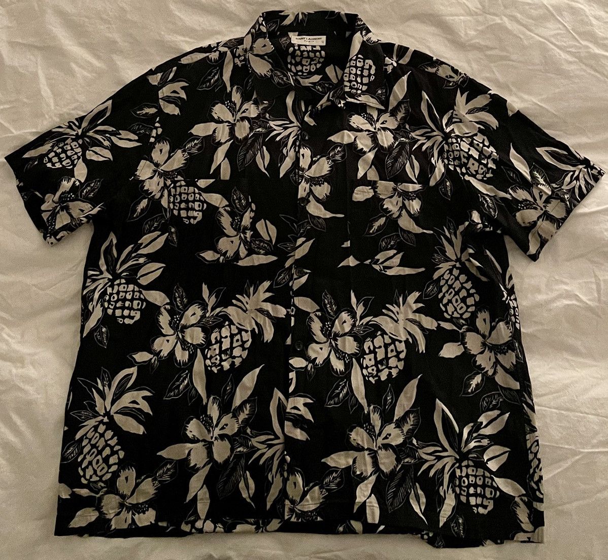 Saint Laurent パイナップル開襟シャツ Saint Laurent パイナップルシャツ
