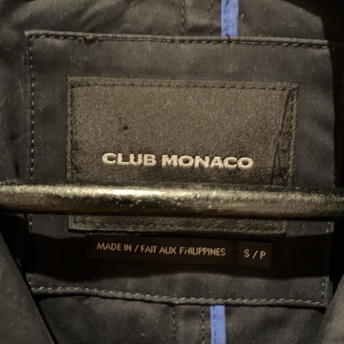 Club Monaco Cotton Twill Peacoat