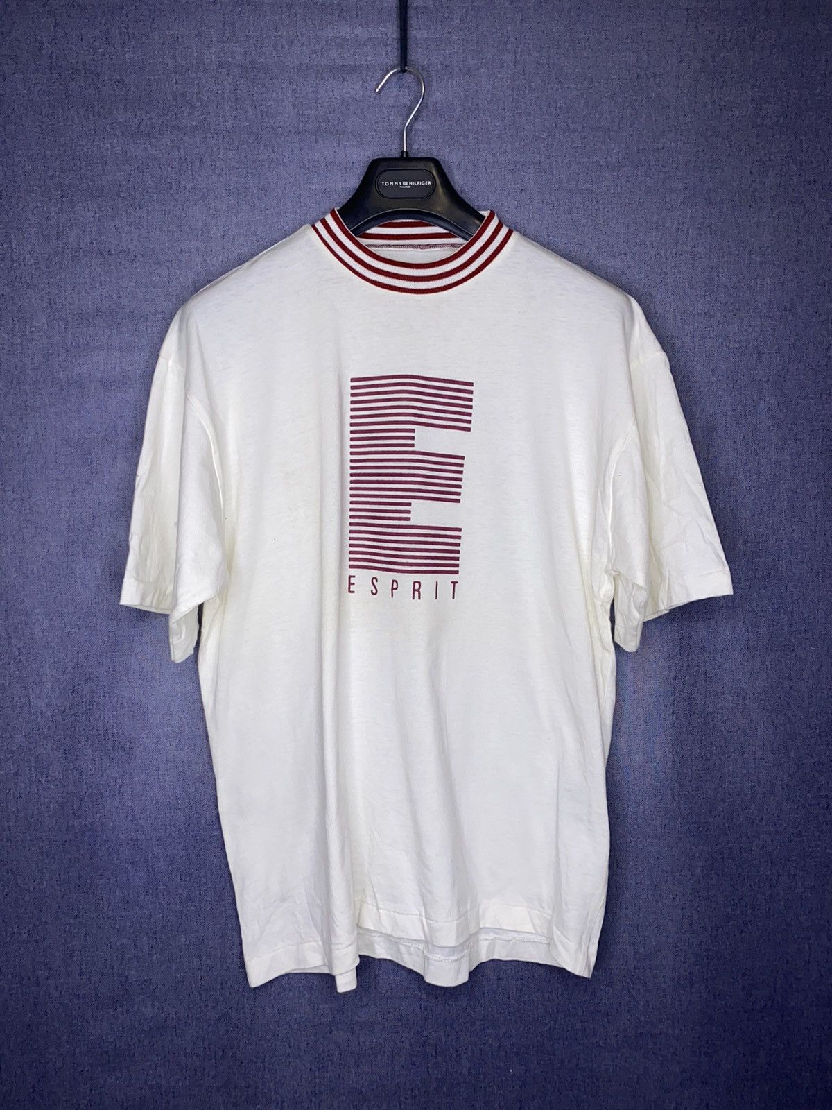 Esprit × Vintage Esprit vintage striped logo t shirt Size US L / EU 52-54 / 3 - 1 Thumbnail