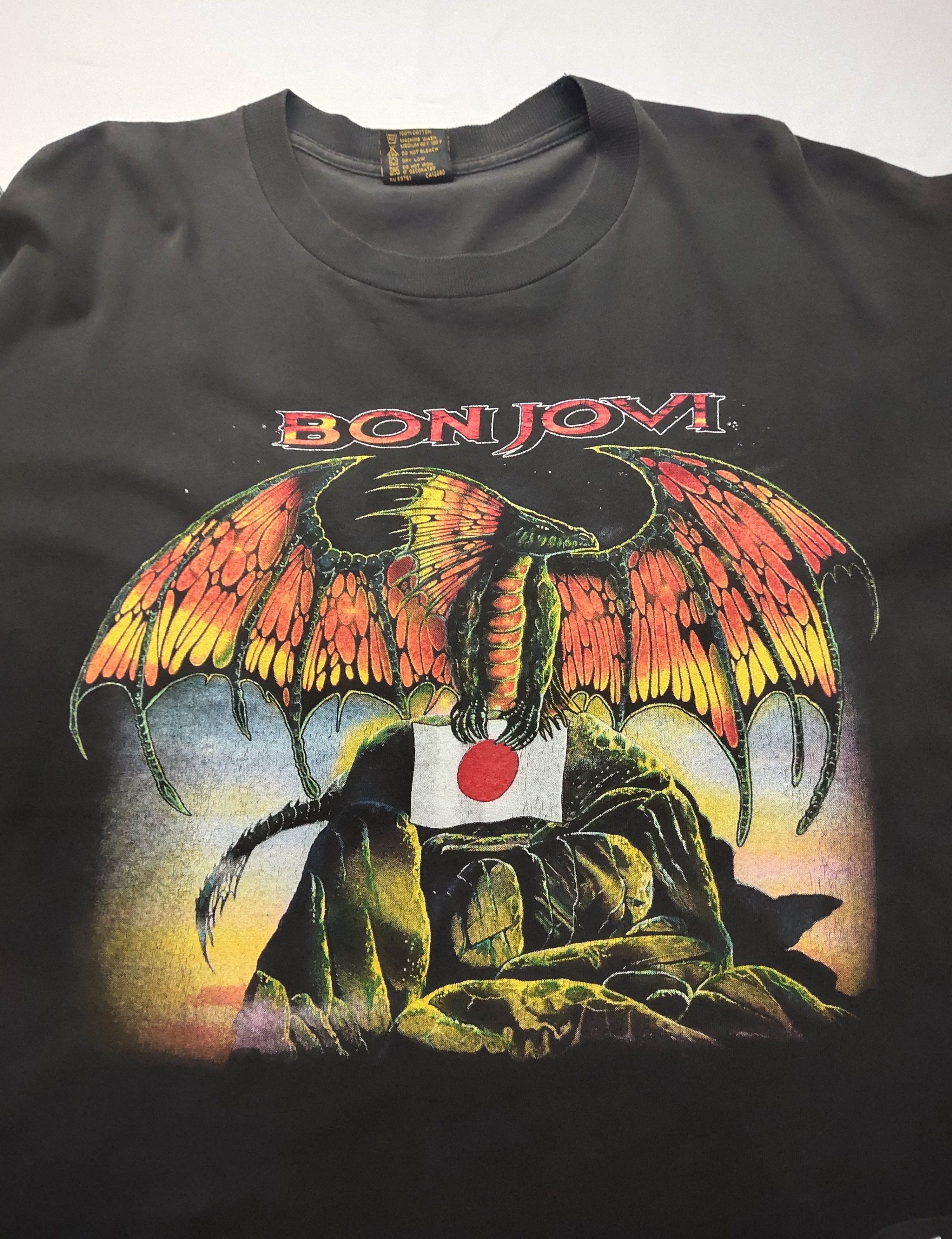 Vintage 1995 Bon Jovi Japan Tour Anywhere Anytime Shirt