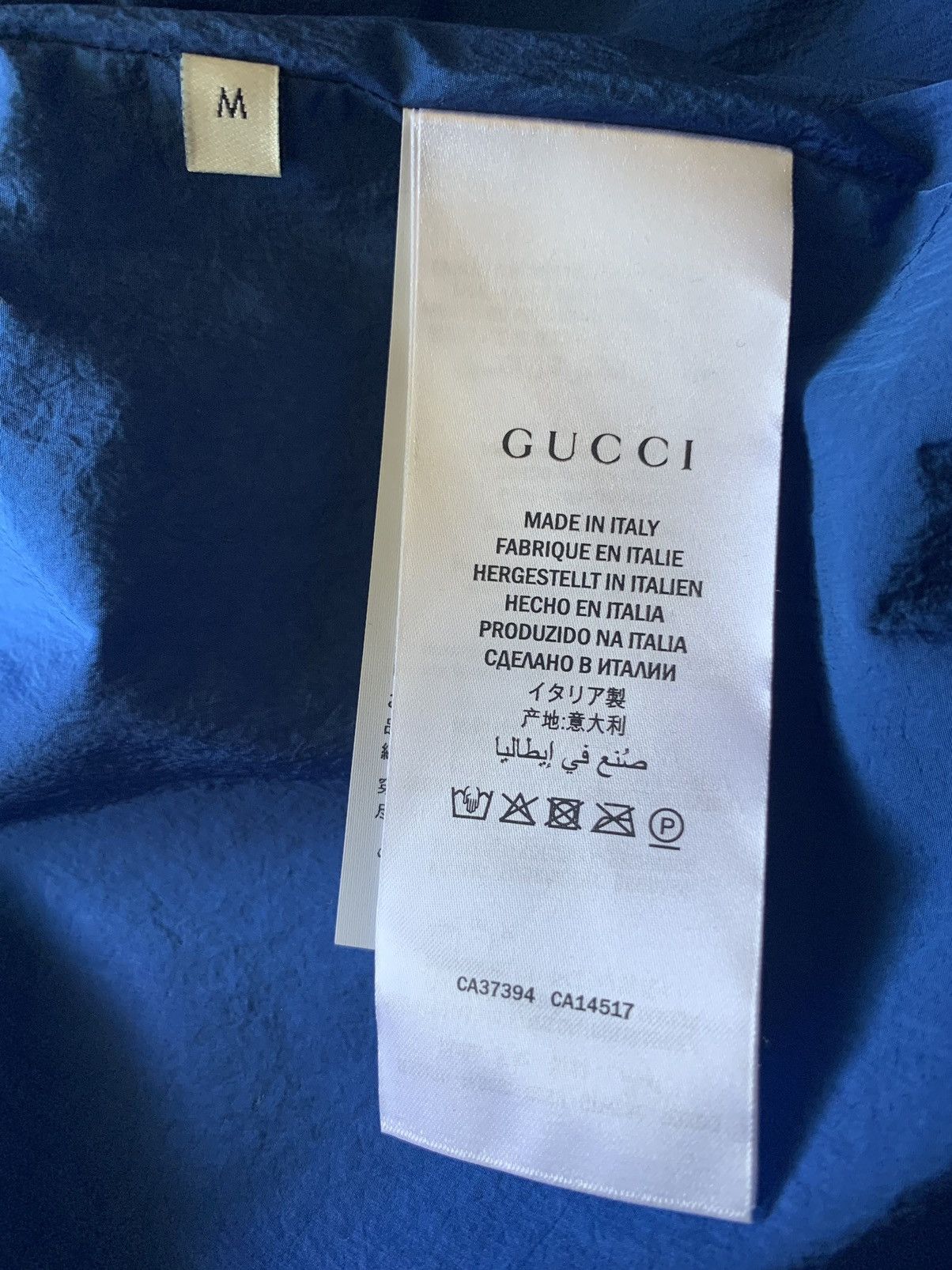 Gucci NEW Mens Gucci Oversized Waterproof Nylon Multicolor Jacket Size US M / EU 48-50 / 2 - 5 Thumbnail