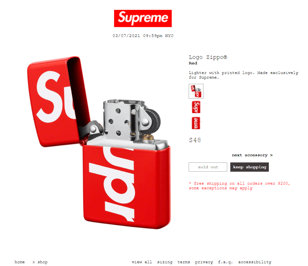 Supreme × Zippo Supreme Logo Zippo Lighter - Red | Grailed