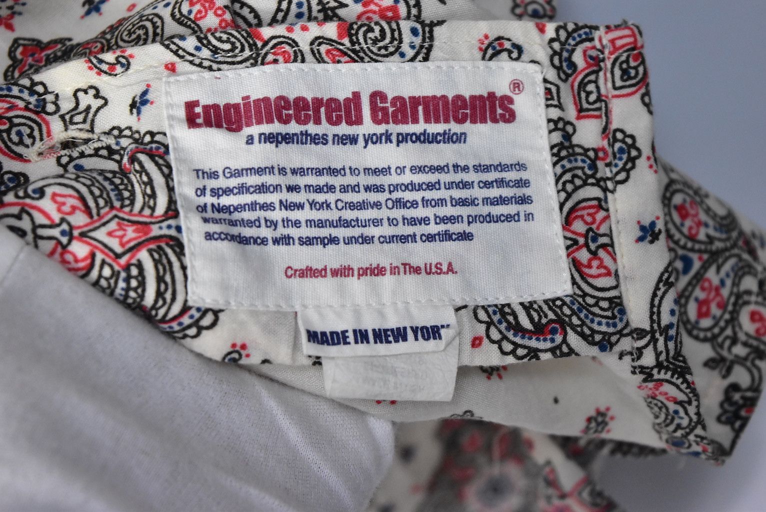 Engineered Garments Engineered Garments/paisley graphic shirt/17420 - 0090 69.5 Size US M / EU 48-50 / 2 - 9 Thumbnail