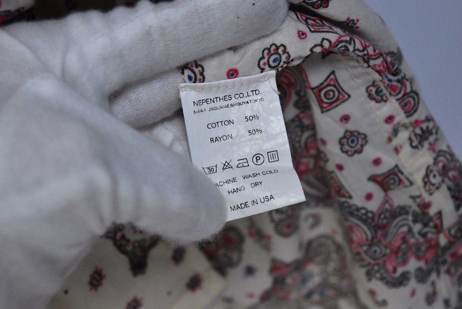 Engineered Garments Engineered Garments/paisley graphic shirt/17420 - 0090 69.5 Size US M / EU 48-50 / 2 - 10 Thumbnail