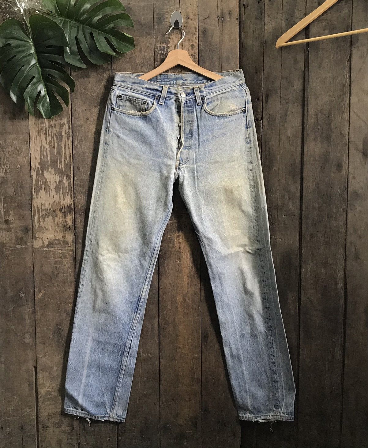 Vintage 80’s Levi’s 501 Distressed Denim Jeans