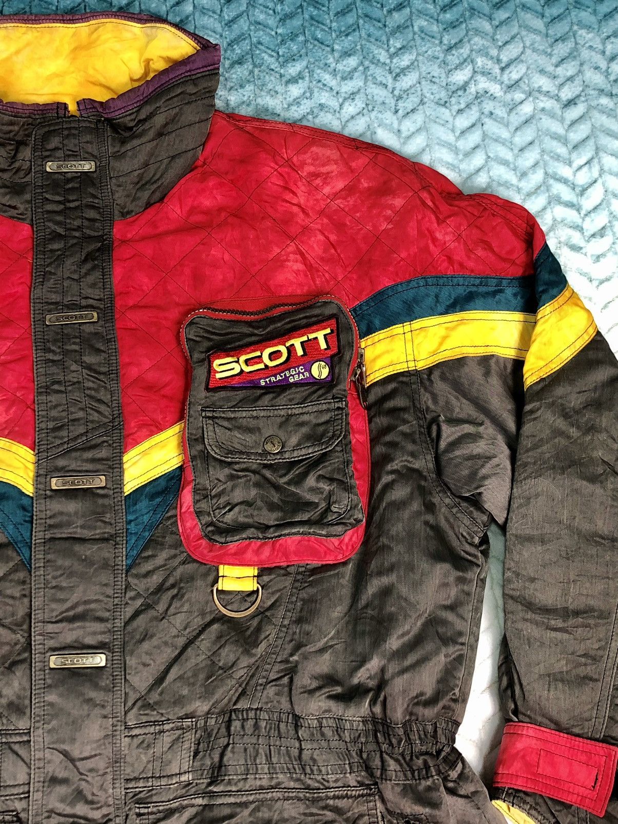 Japanese Brand Vintage Scott Goldwin Strategic Gear Multi Pocket Jacket Size US L / EU 52-54 / 3 - 2 Thumbnail