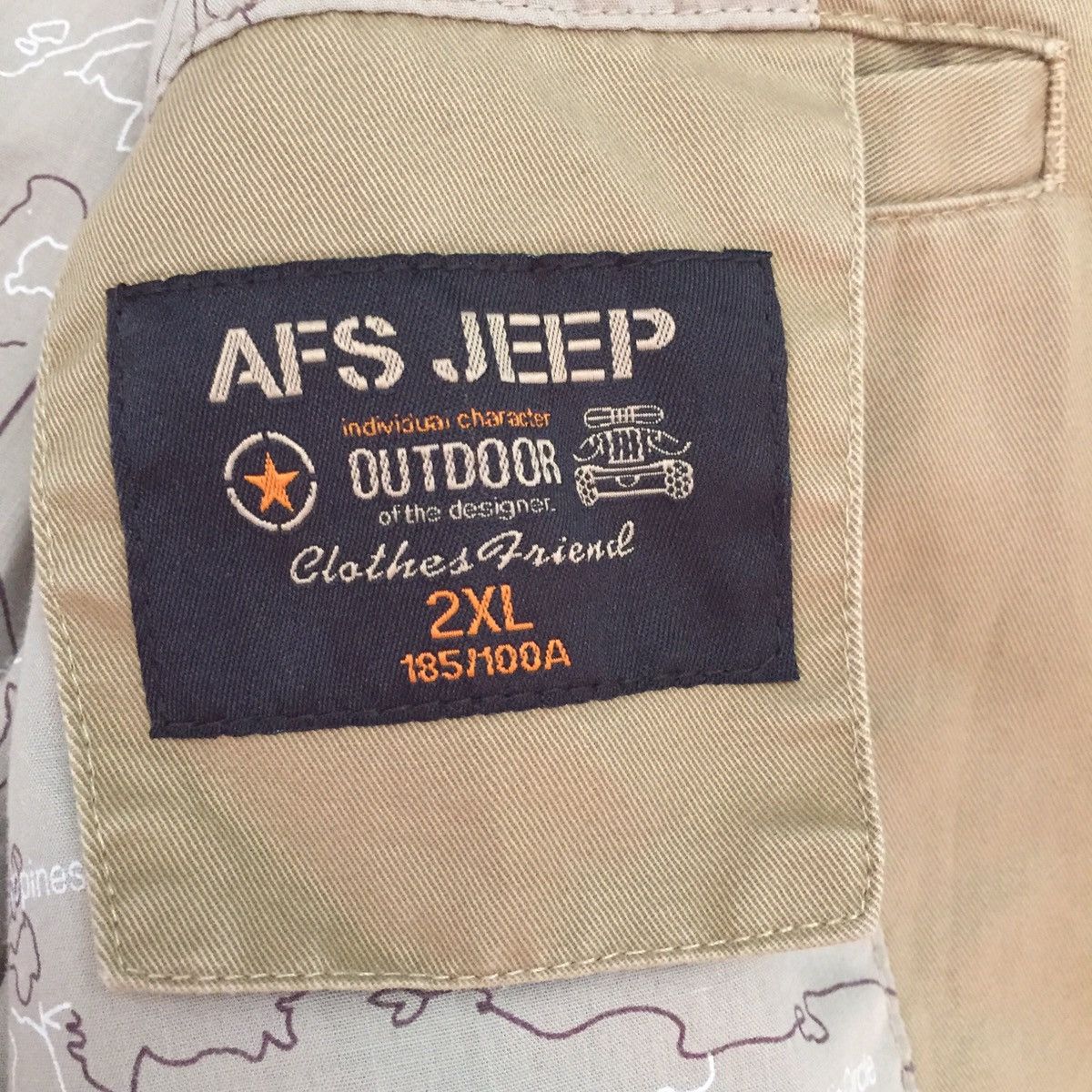 Japanese Brand Afs Jeep With Map Inner Outdoor Jacket Size US L / EU 52-54 / 3 - 16 Thumbnail