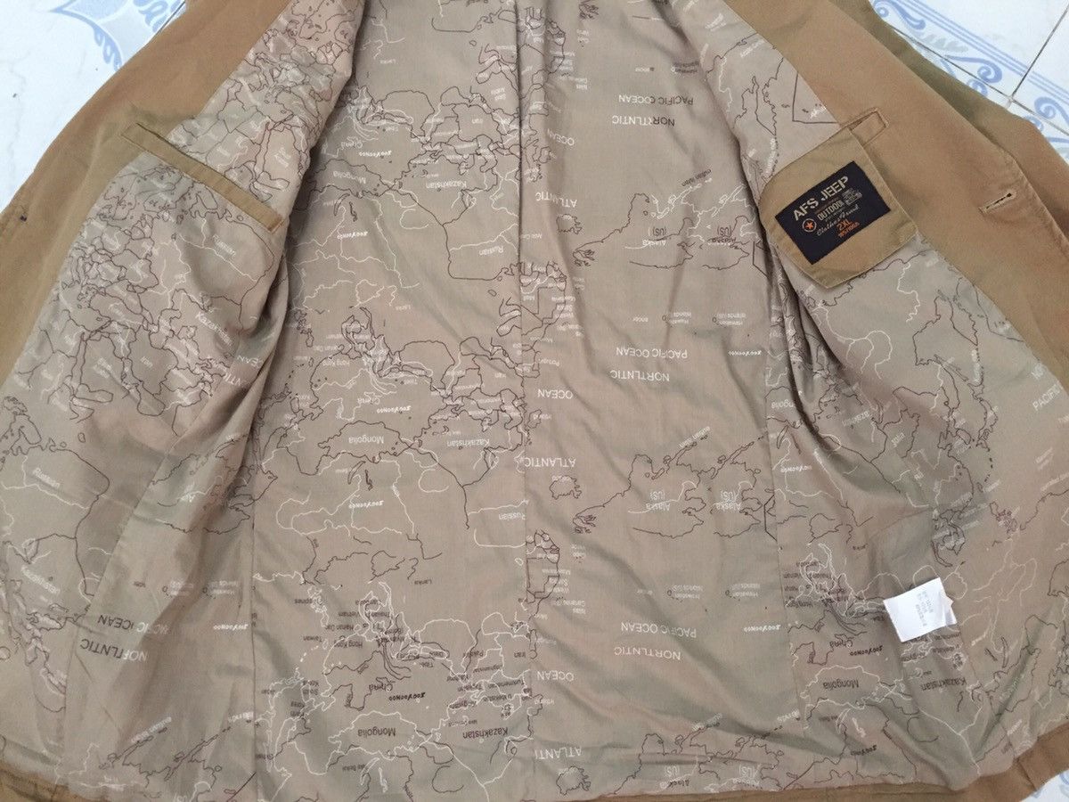 Japanese Brand Afs Jeep With Map Inner Outdoor Jacket Size US L / EU 52-54 / 3 - 14 Thumbnail